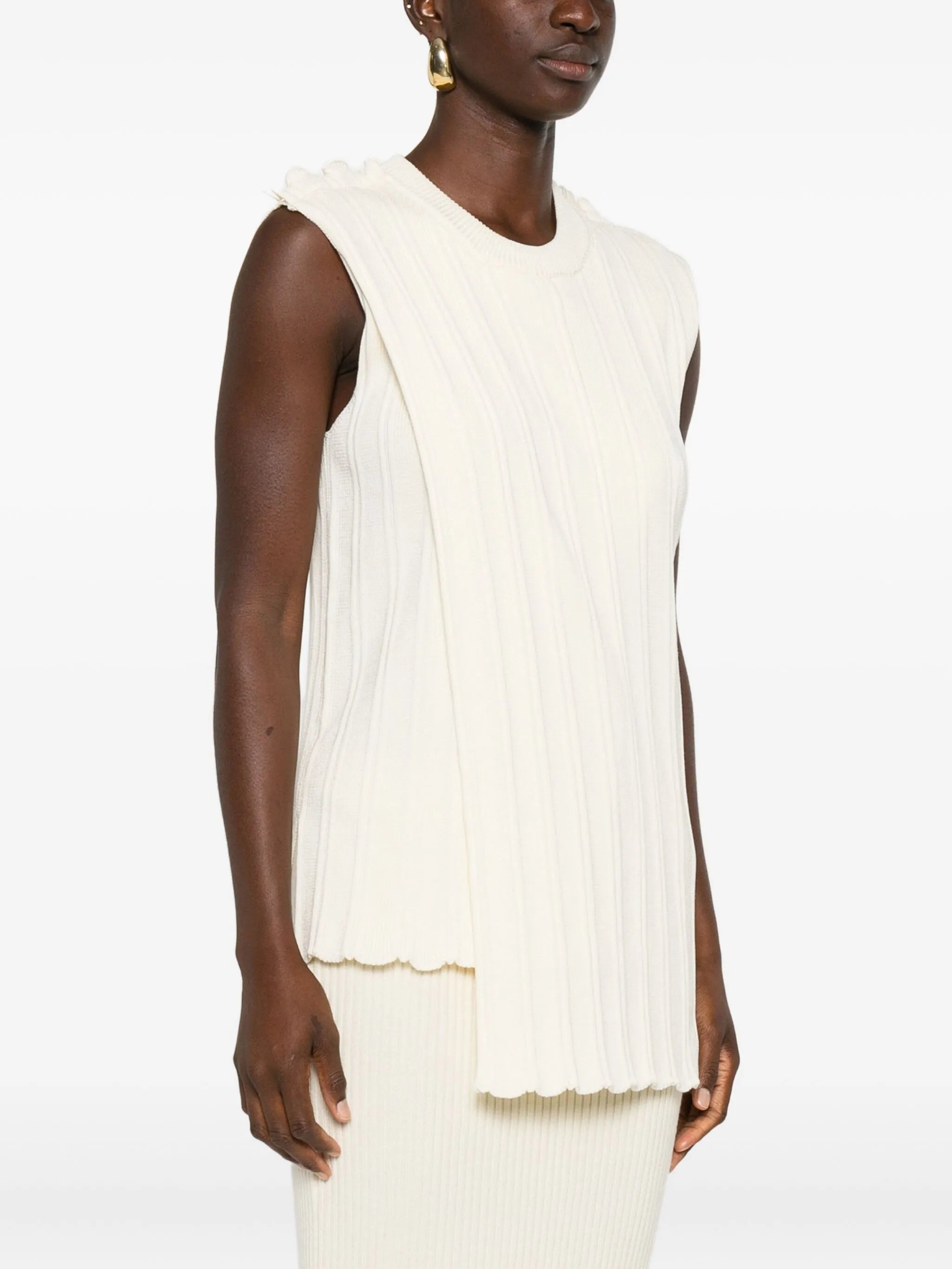 ribbed sleeveless top