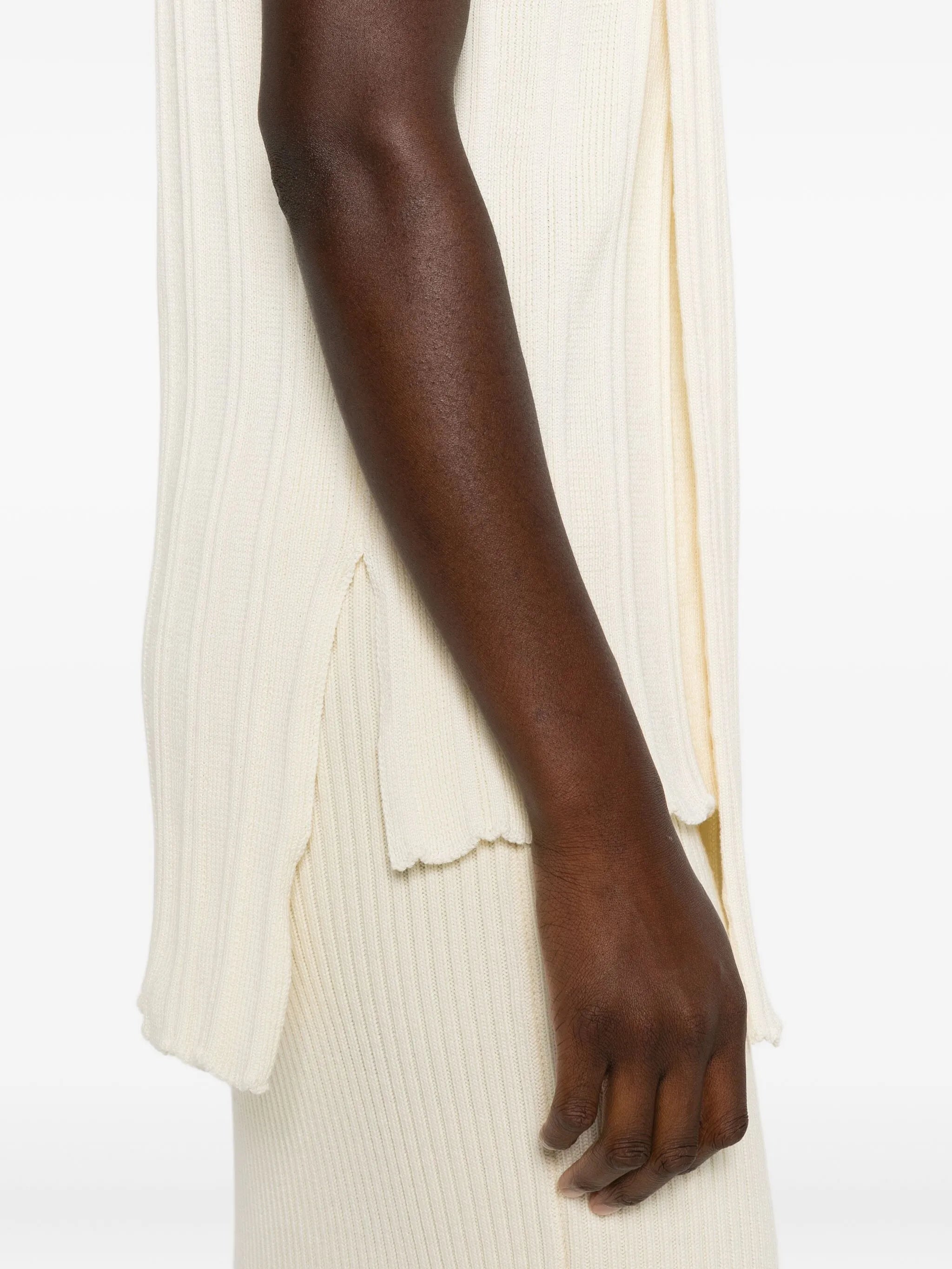 ribbed sleeveless top