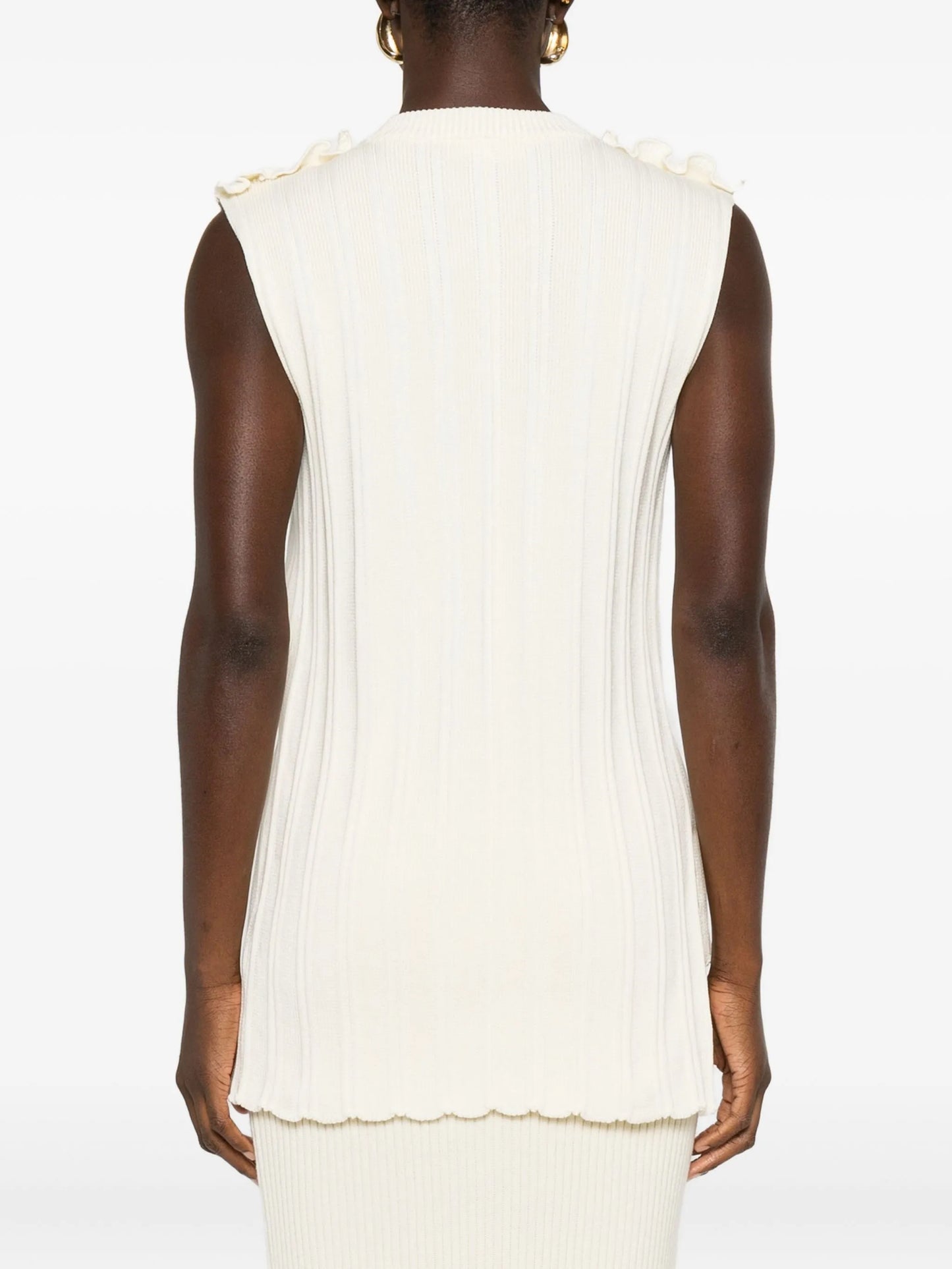ribbed sleeveless top