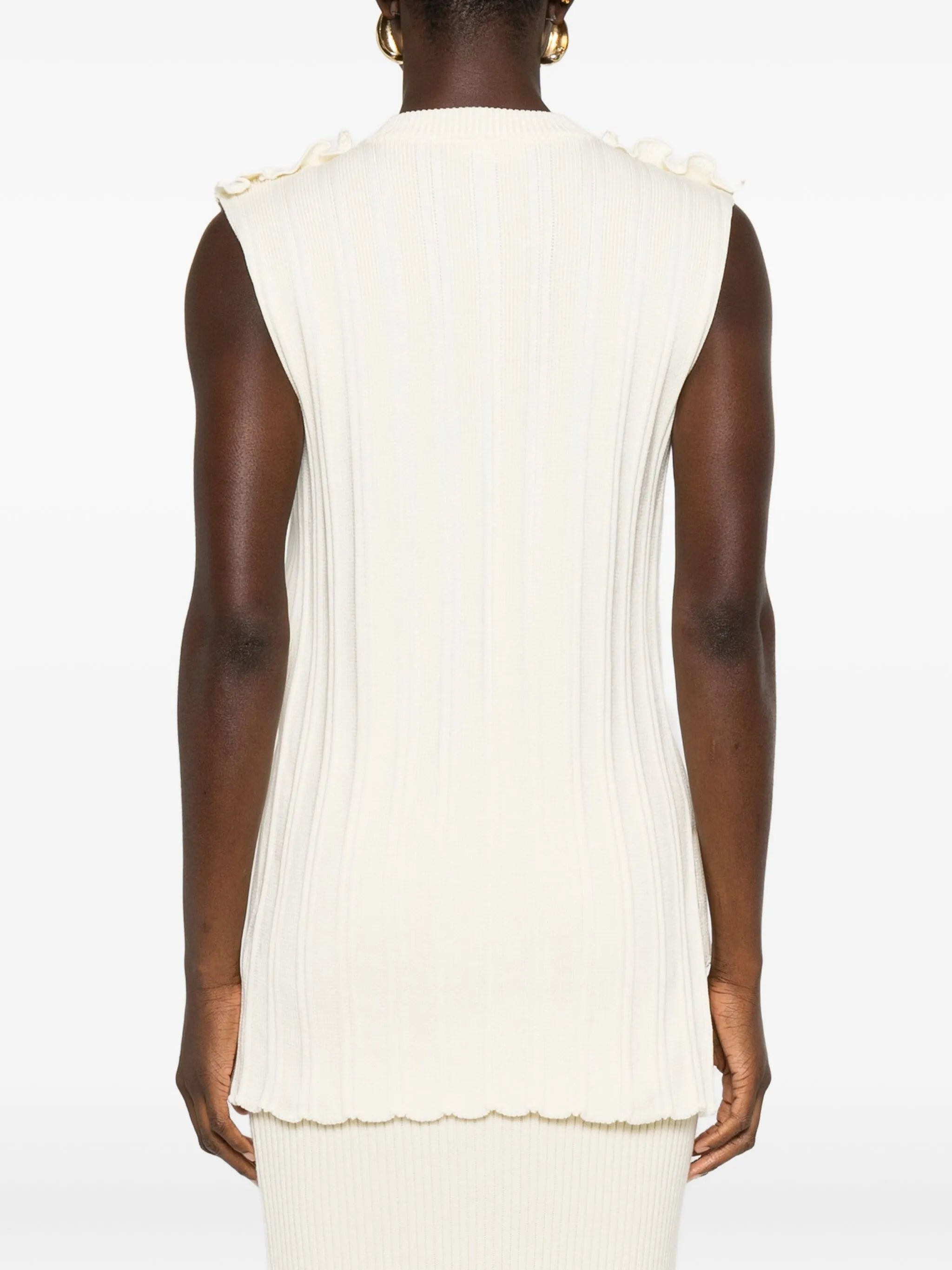 ribbed sleeveless top