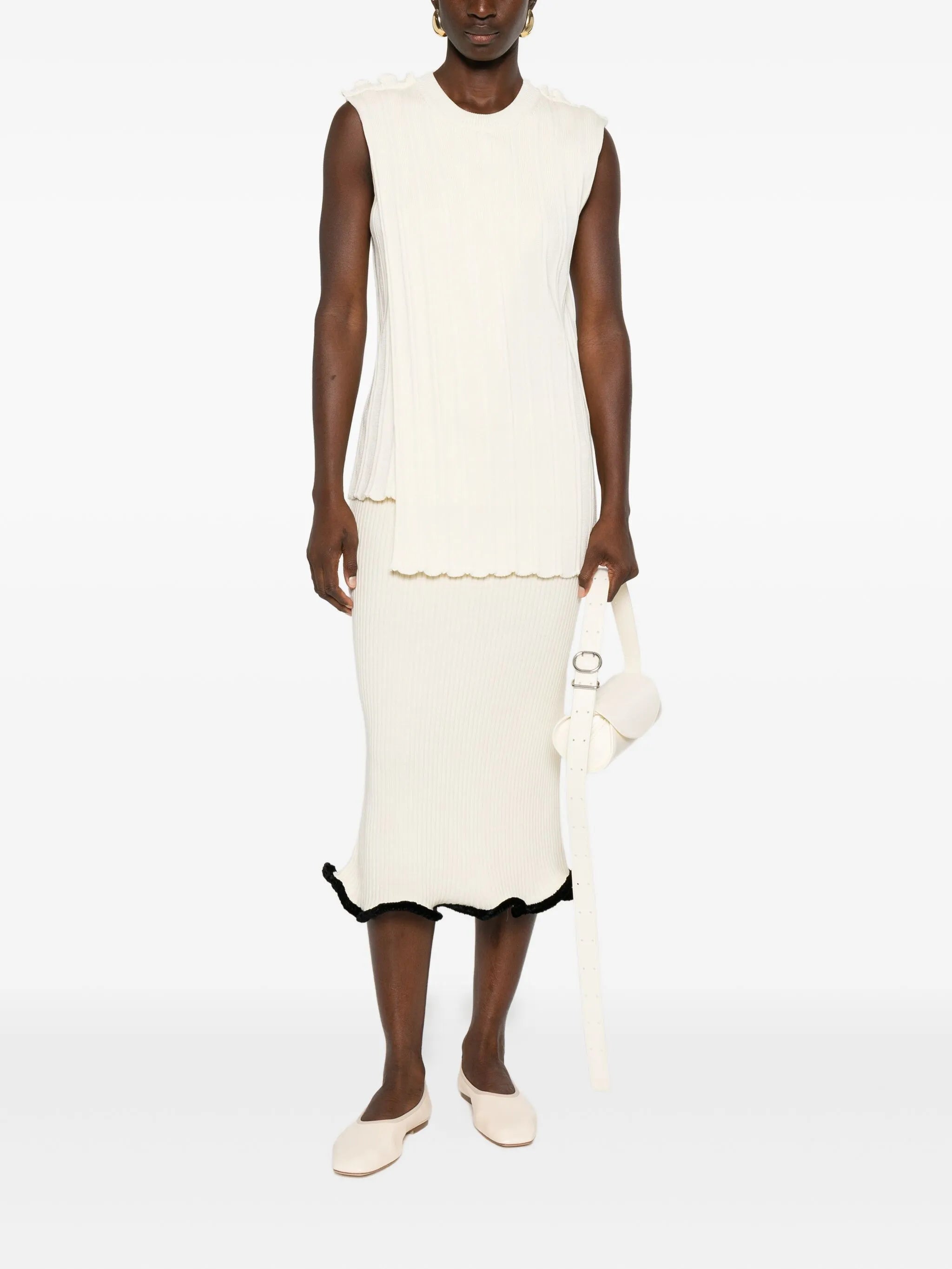 ribbed sleeveless top