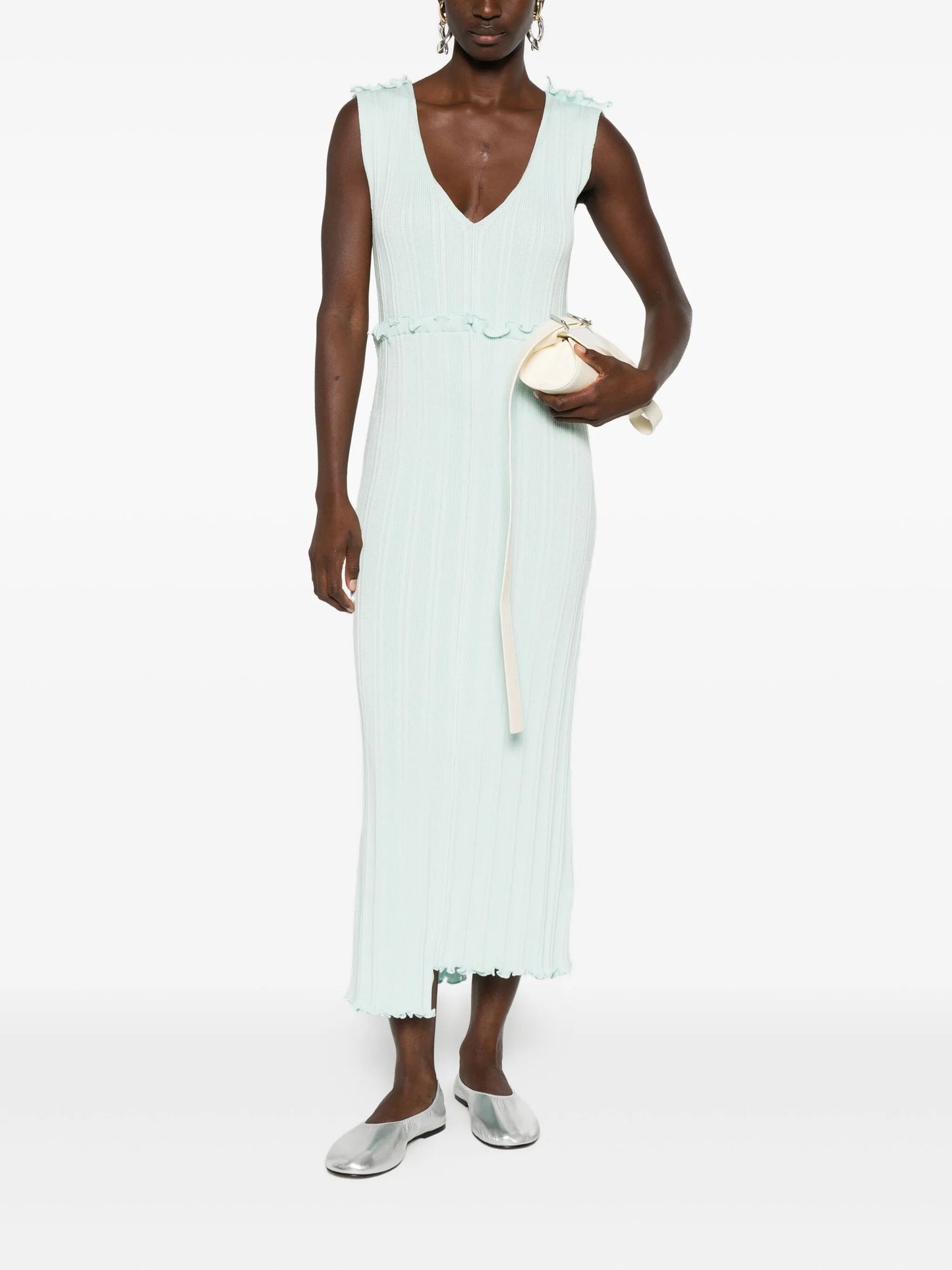 asymmetric midi dress