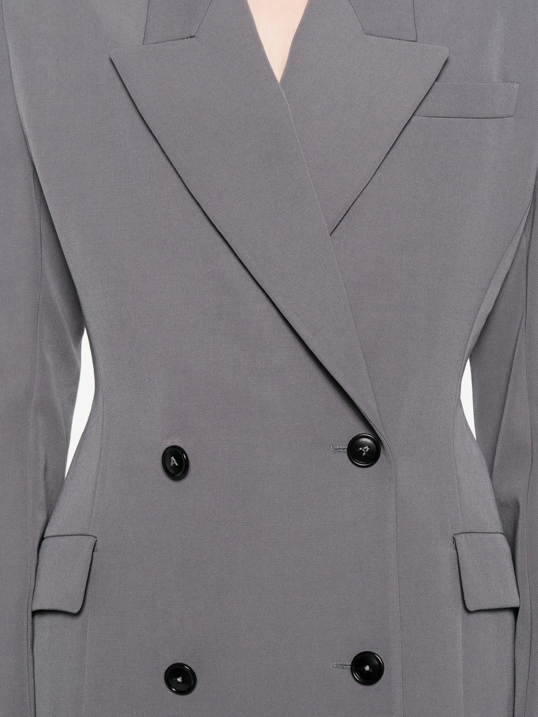 wool double-breasted blazer