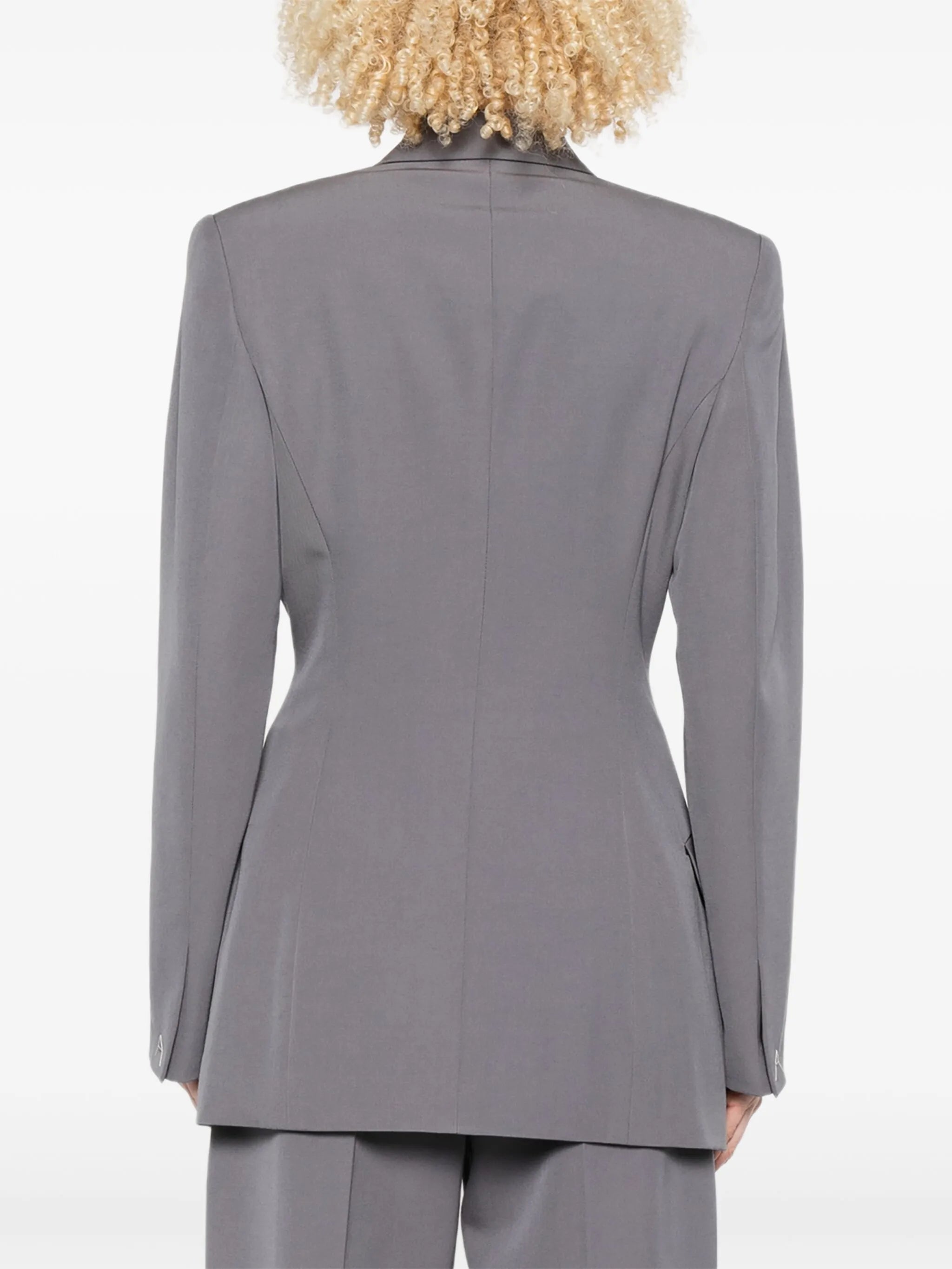 wool double-breasted blazer