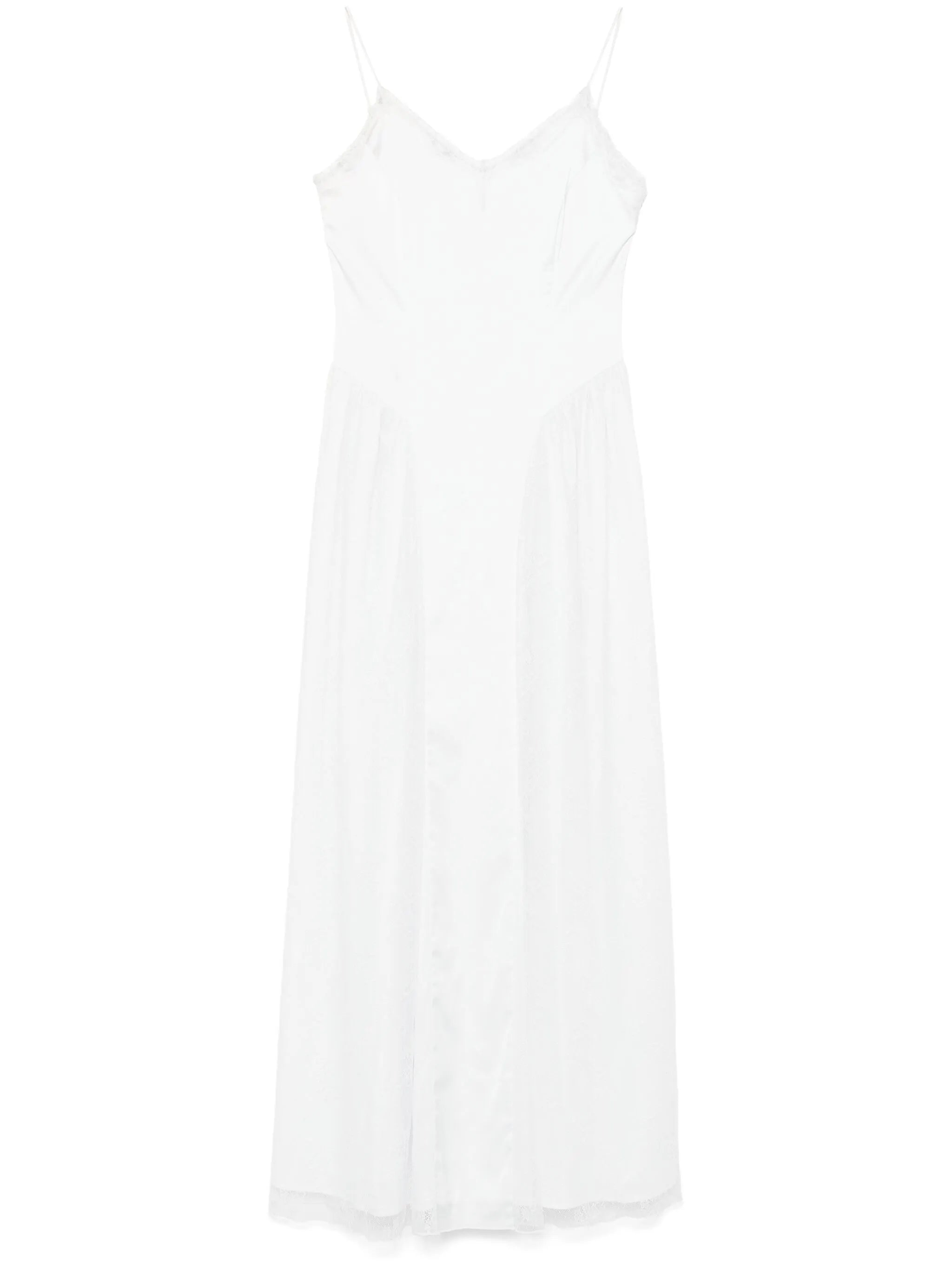 satin lace maxi dress