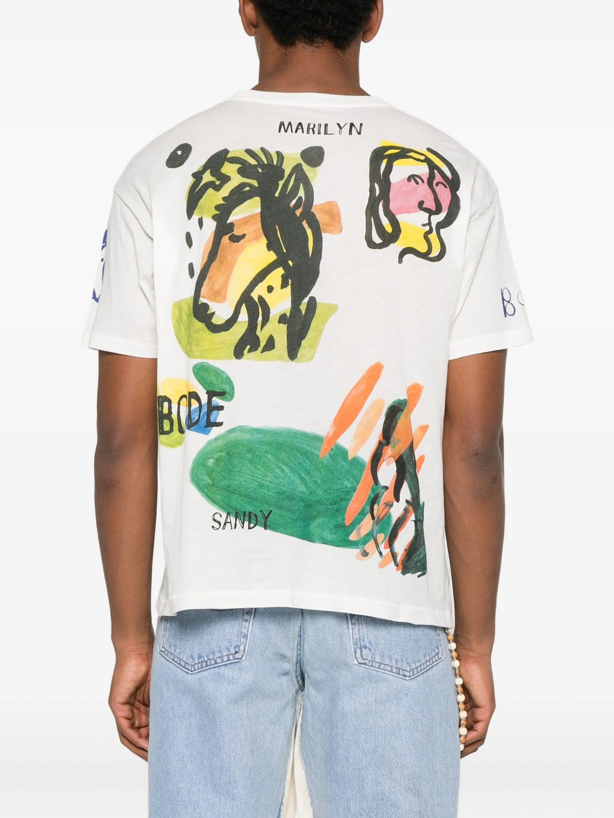 horse-print collage T-shirt
