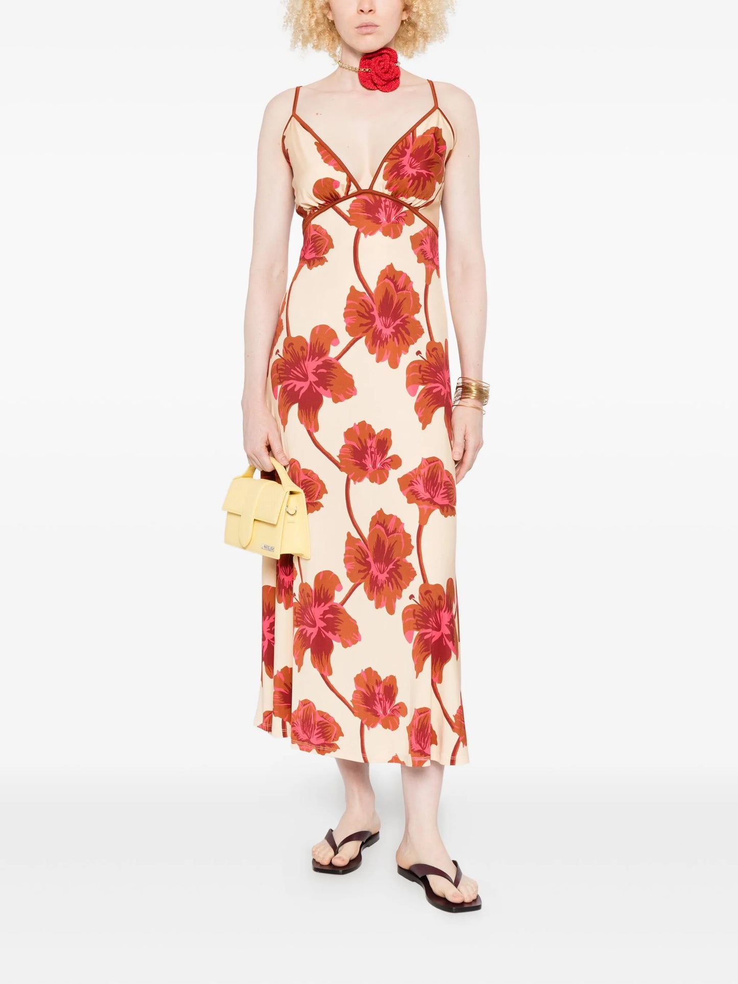 Sendero de Astromelias midi dress