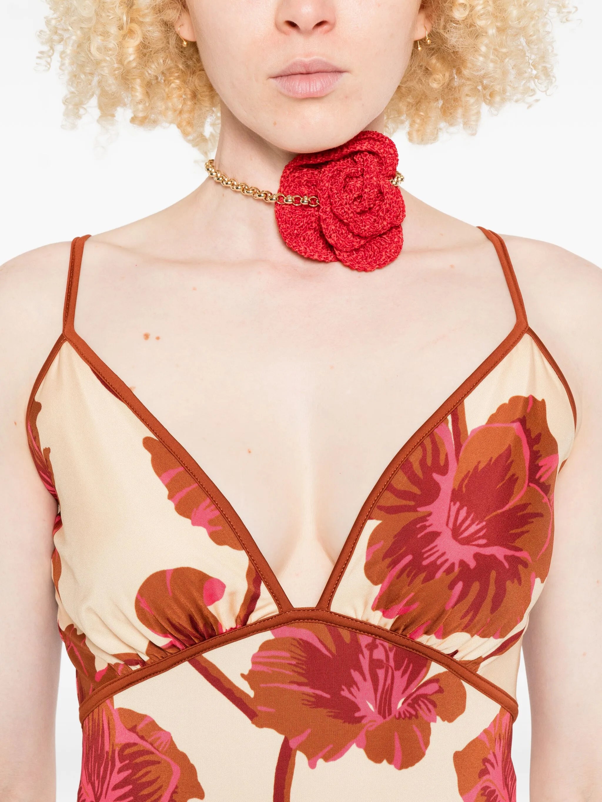 Sendero de Astromelias midi dress