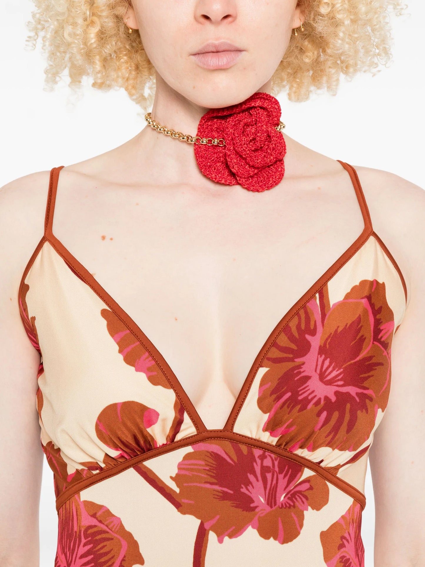 Sendero de Astromelias midi dress