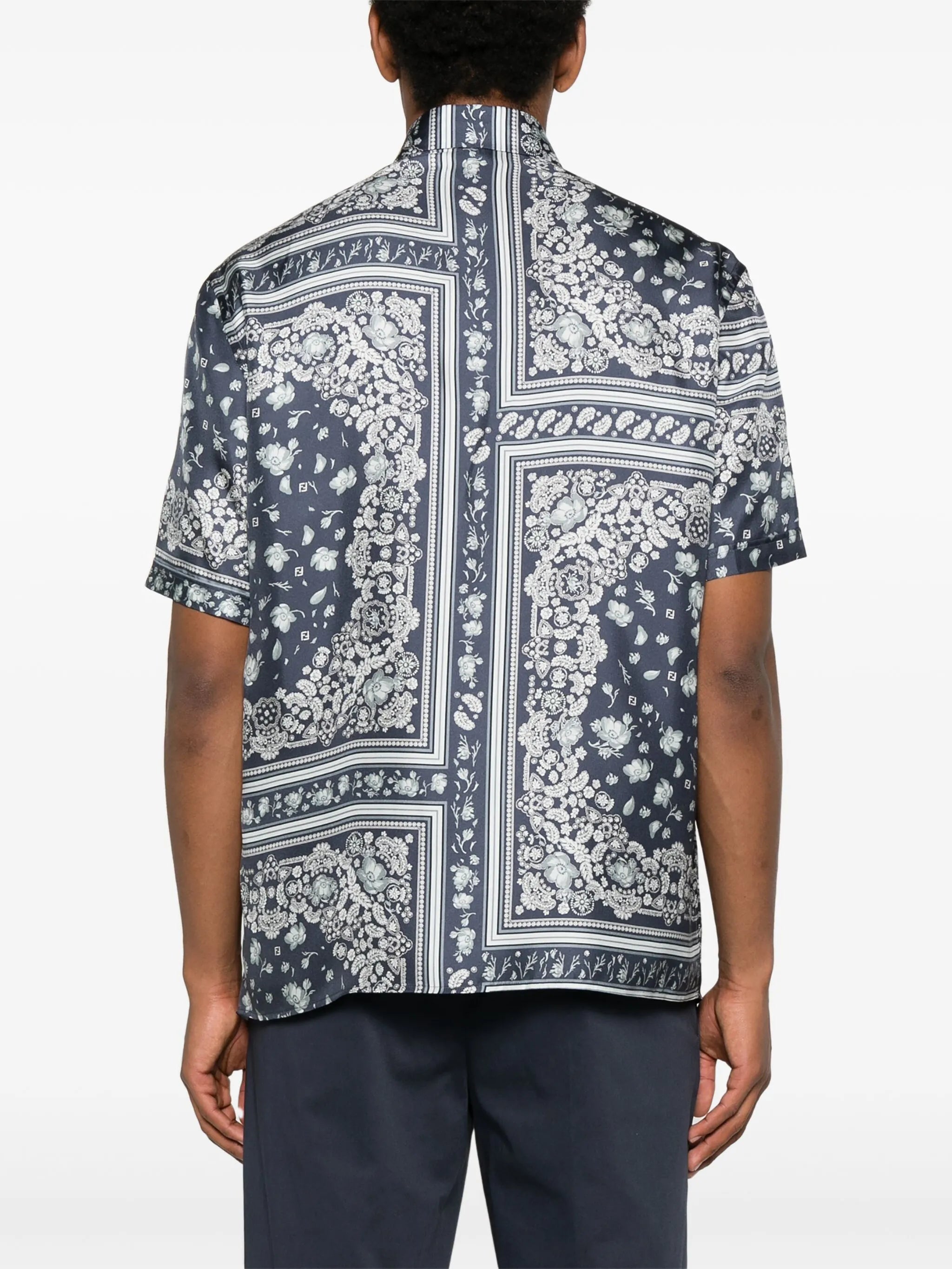 bandana-print shirt
