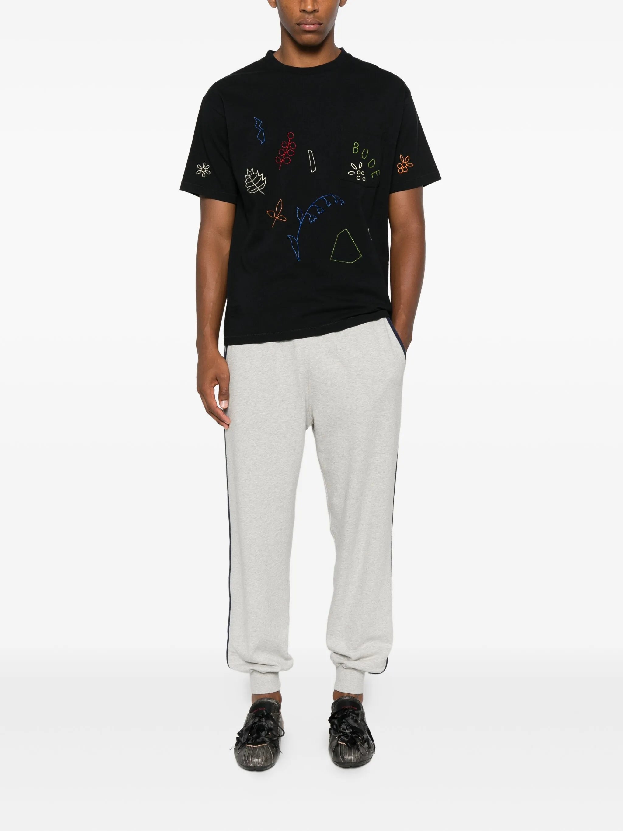embroidered pocket T-shirt