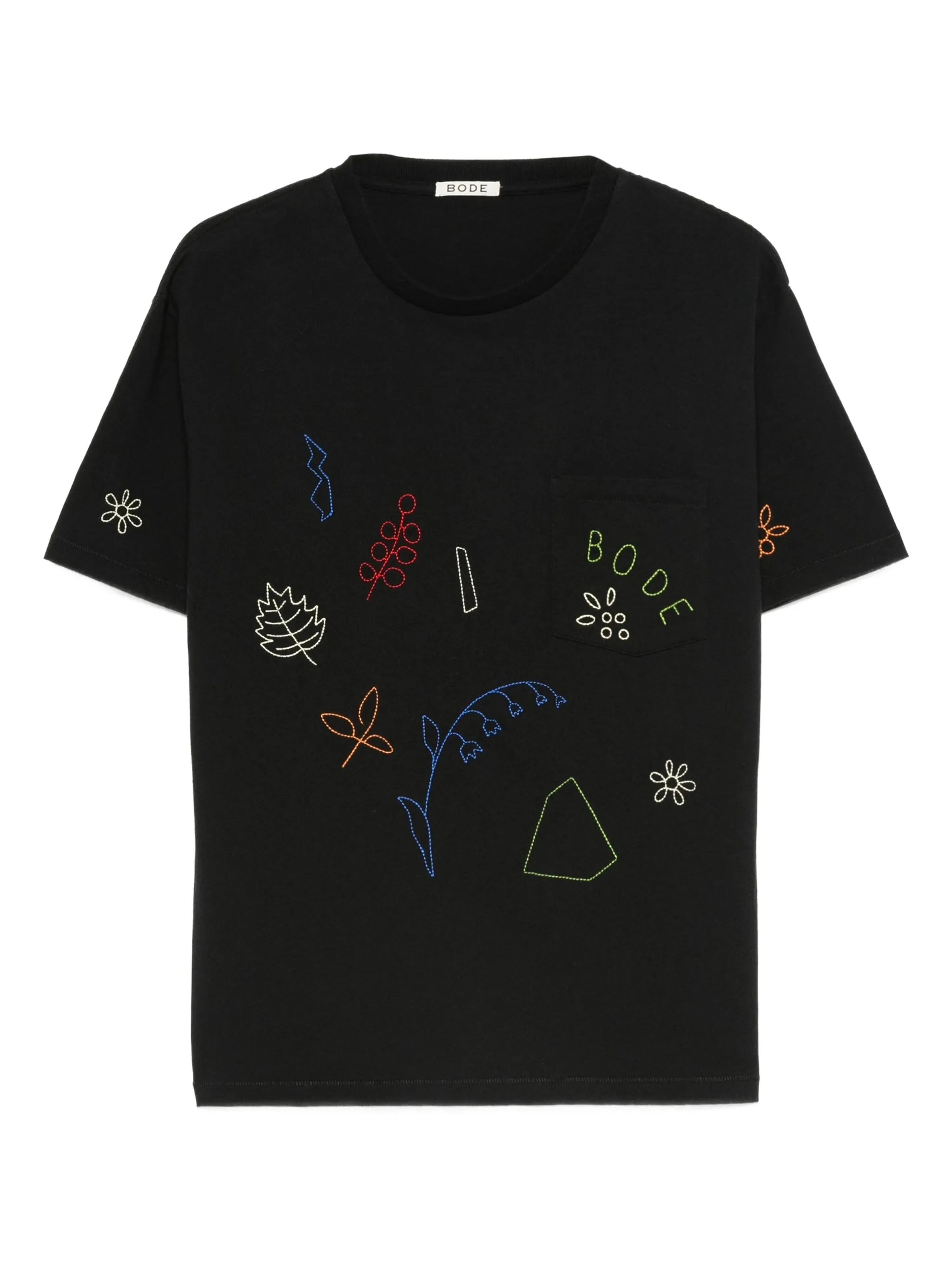 embroidered pocket T-shirt