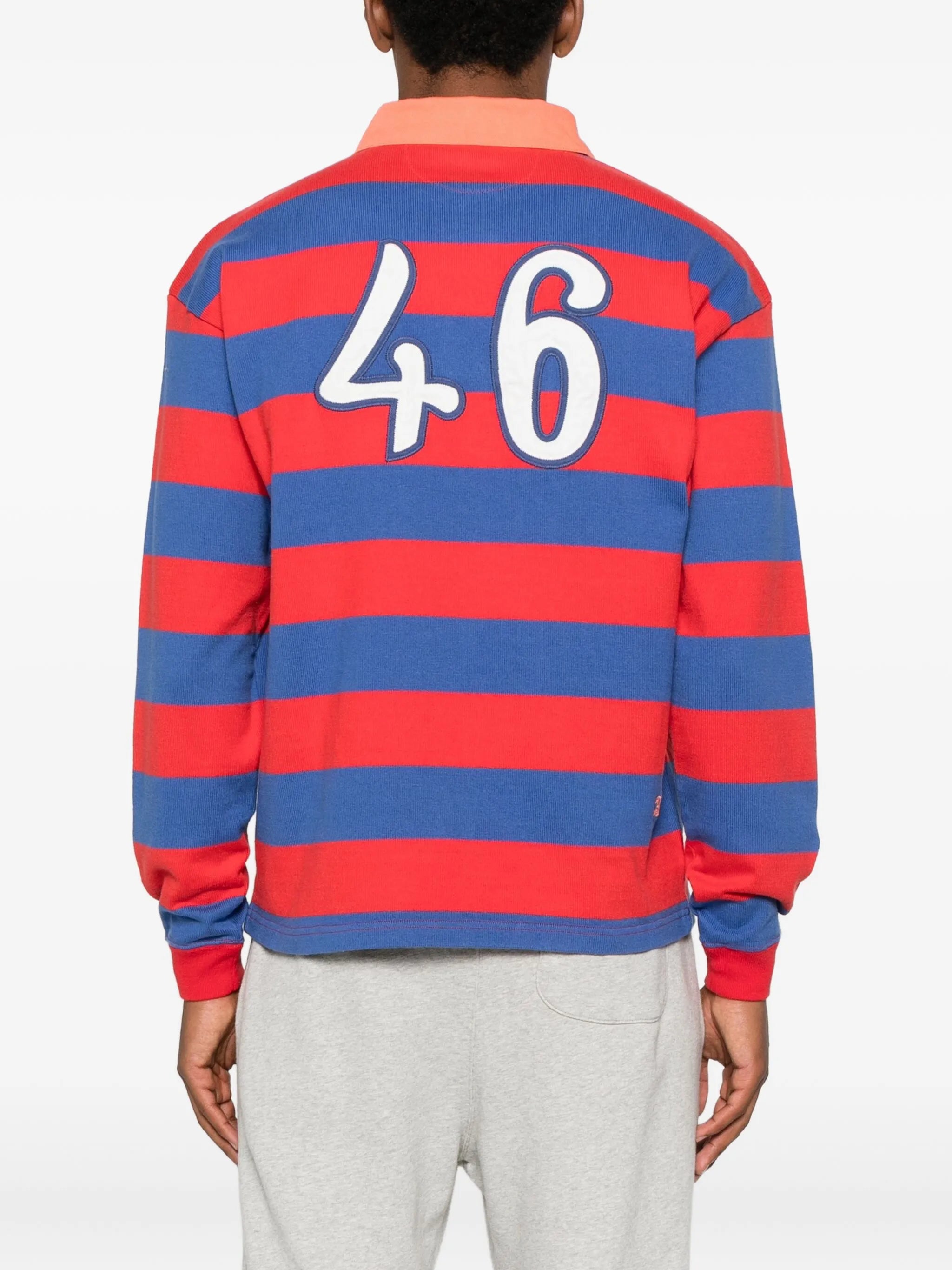 striped rugby polo shirt