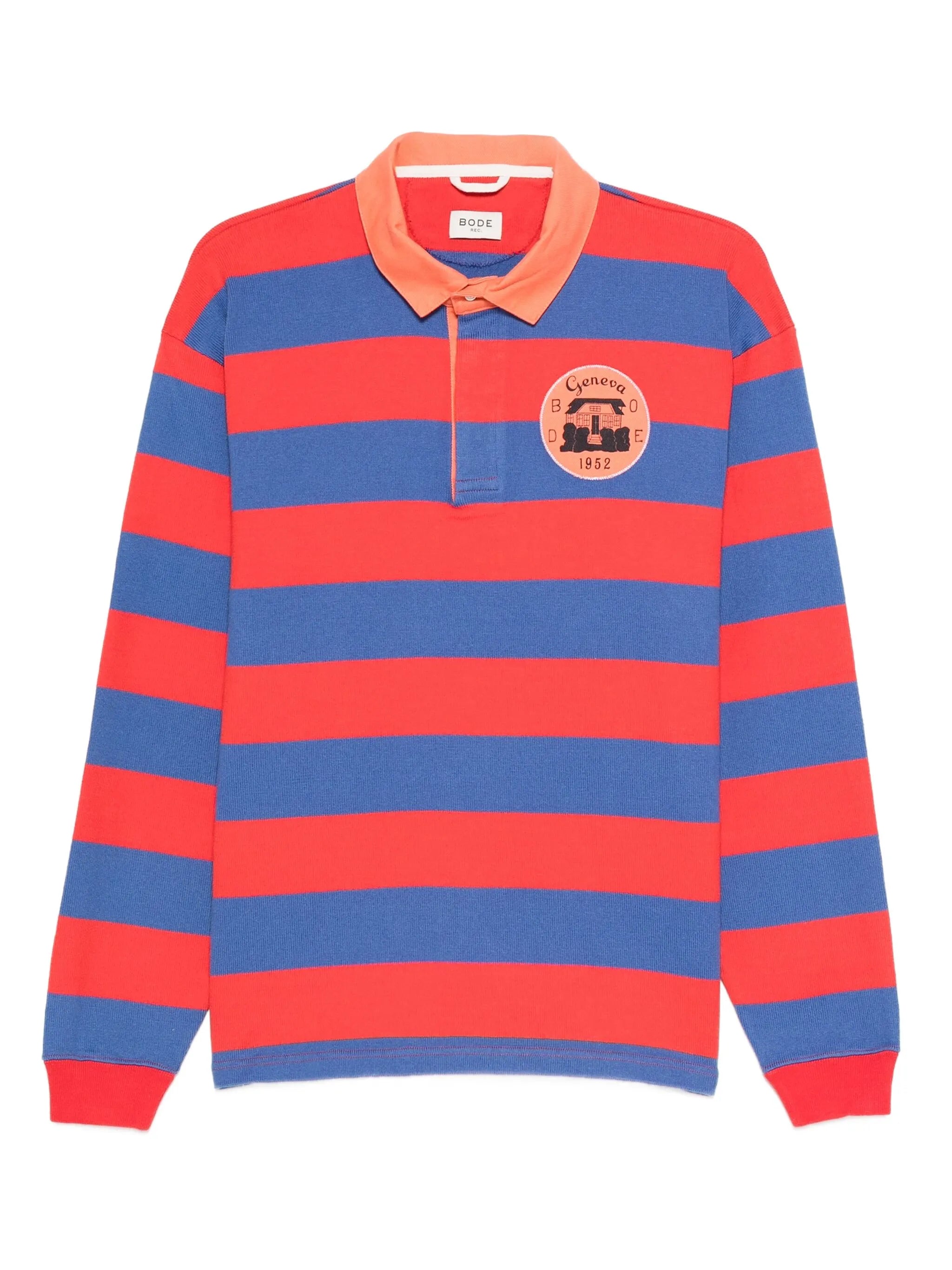 striped rugby polo shirt