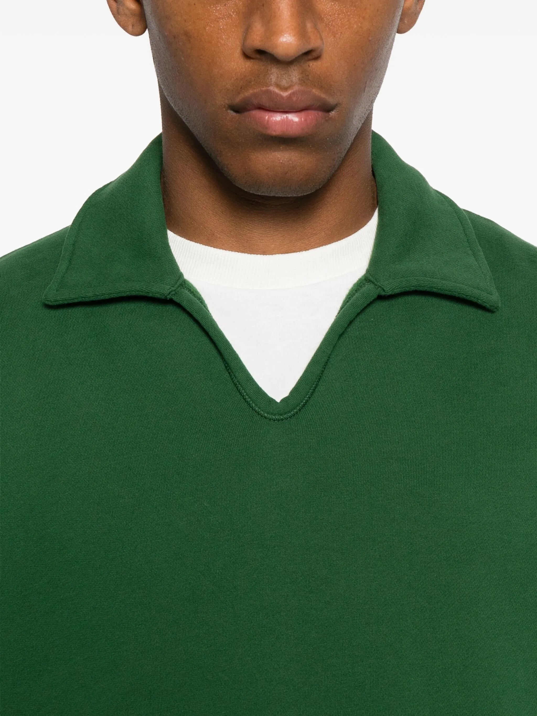 polo-collar sweater