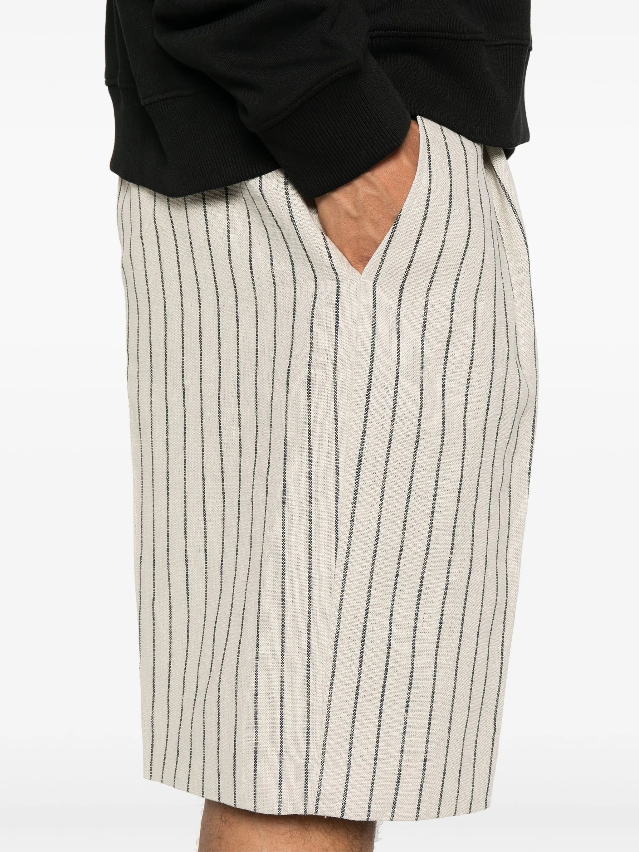 striped shorts