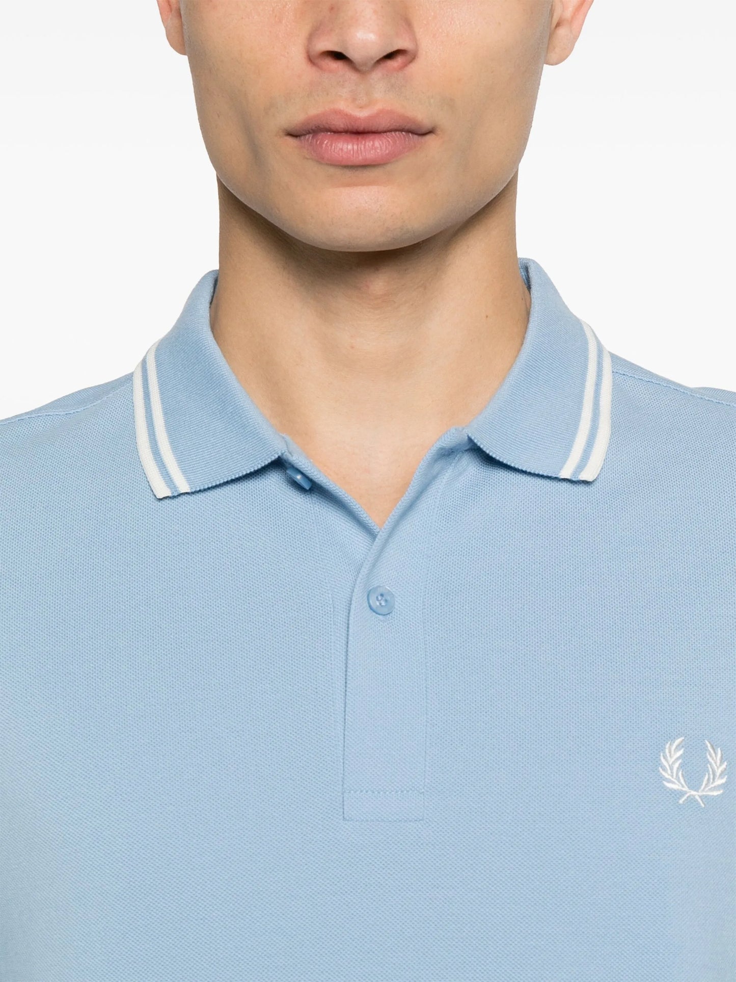 x Fred Perry striped-trim polo shirt