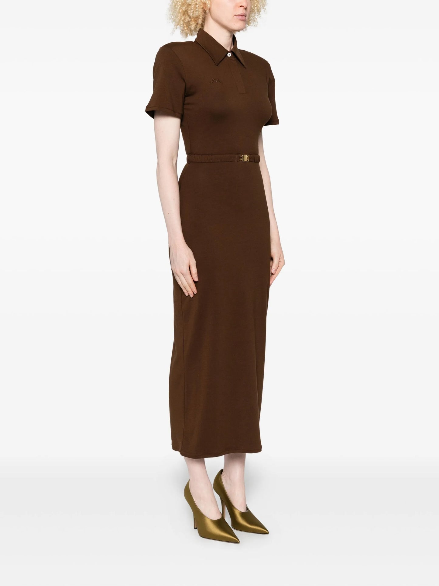 short sleeve midi dress