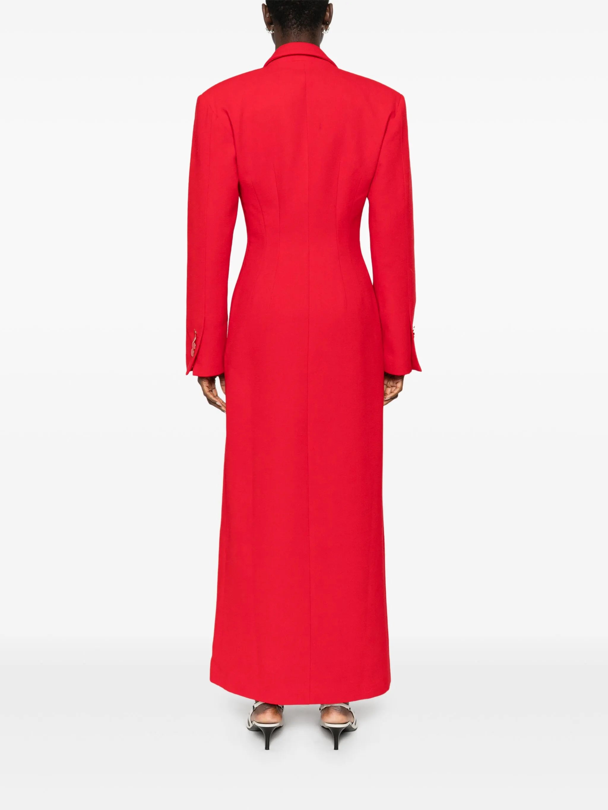 tuxedo maxi dress