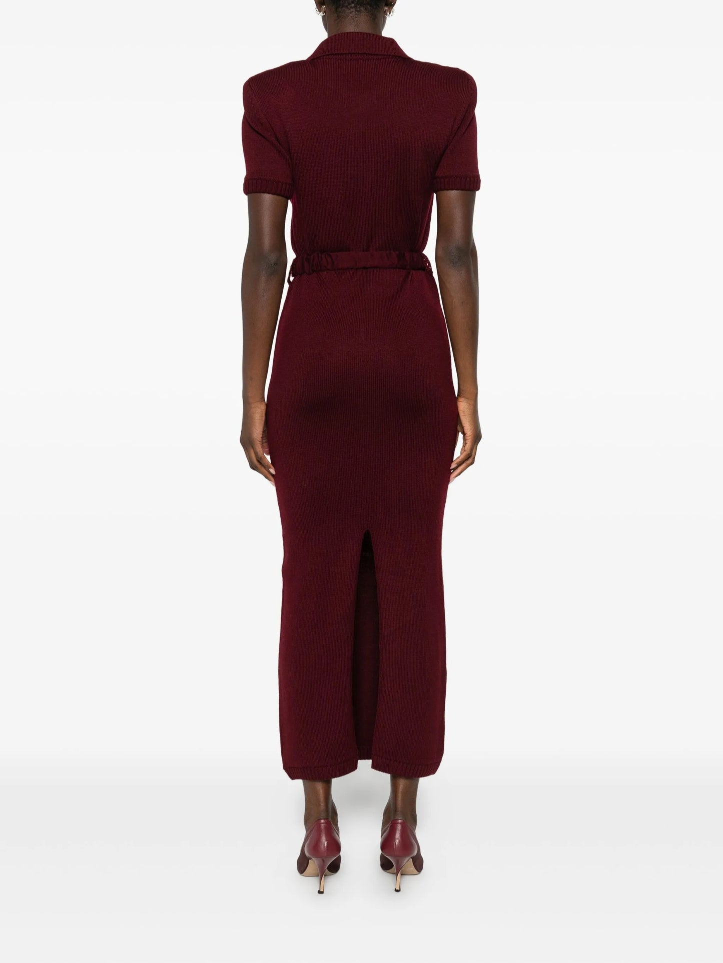 short sleeve midi dress