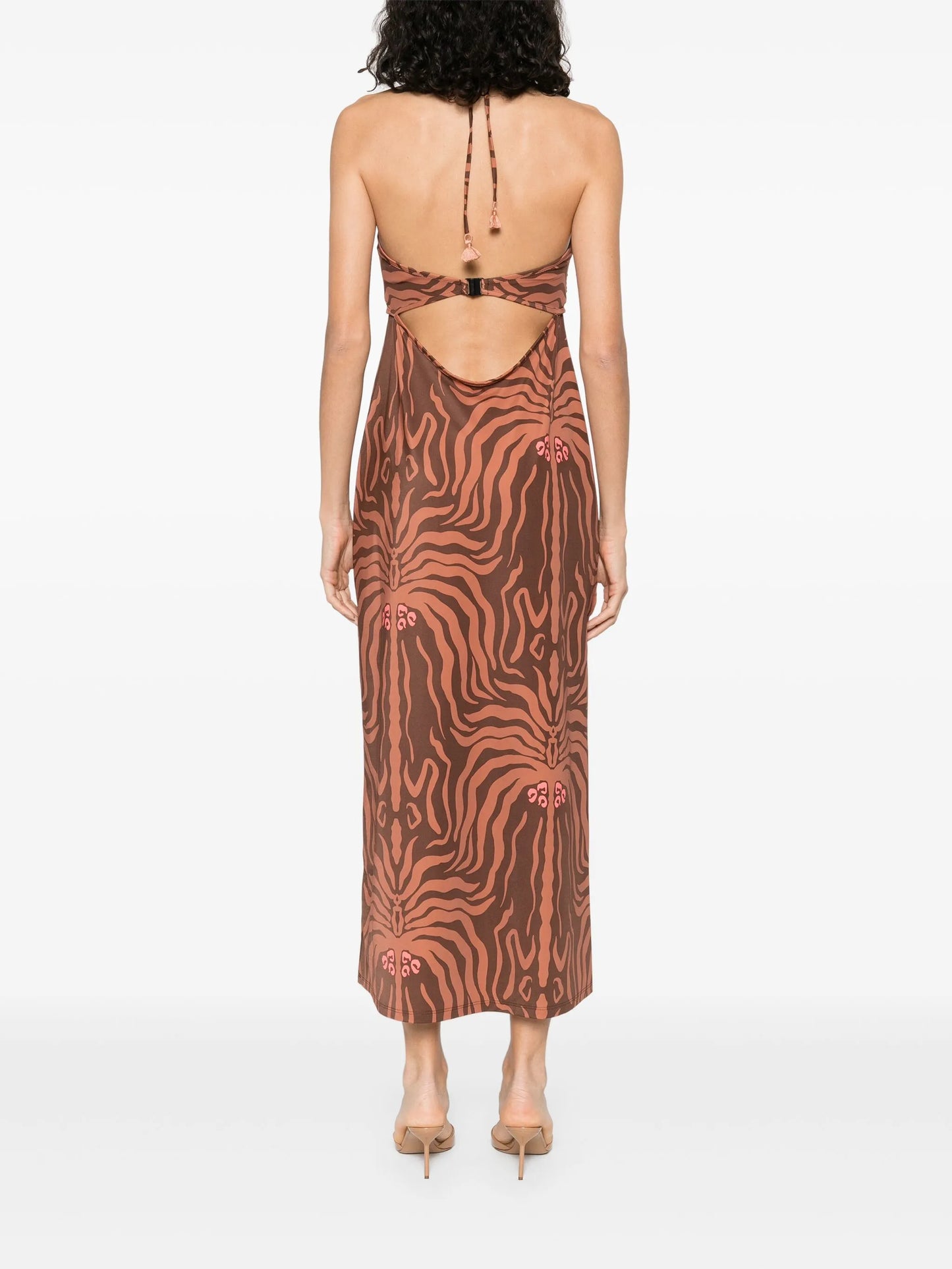 Jungle Palms midi dress