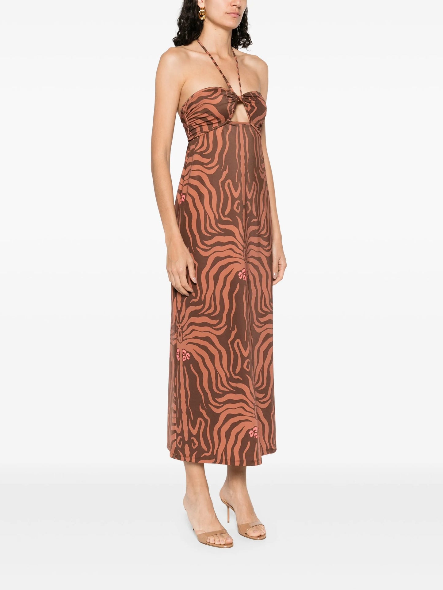Jungle Palms midi dress