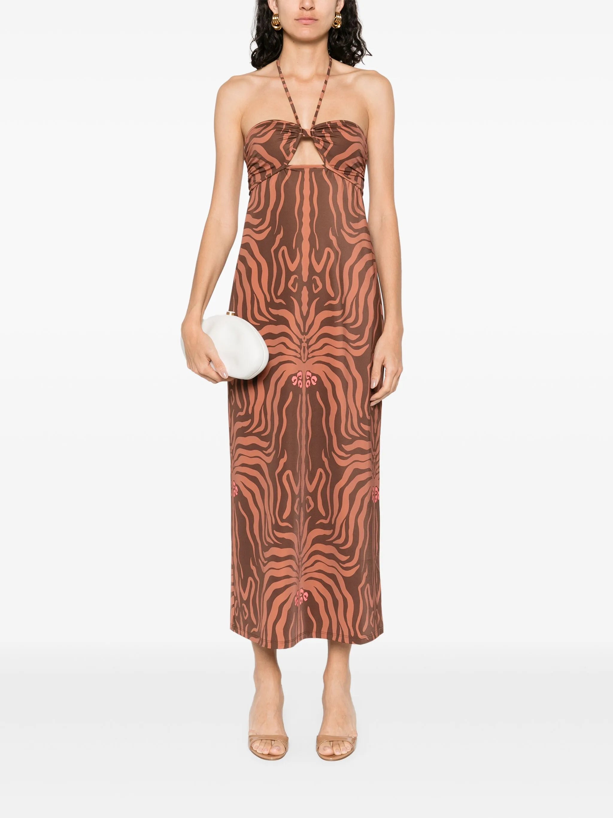 Jungle Palms midi dress