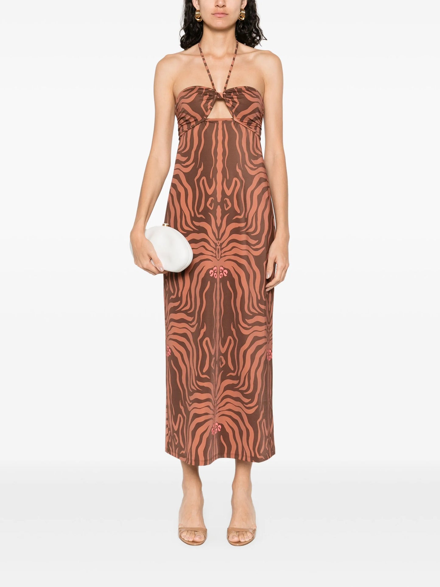 Jungle Palms midi dress