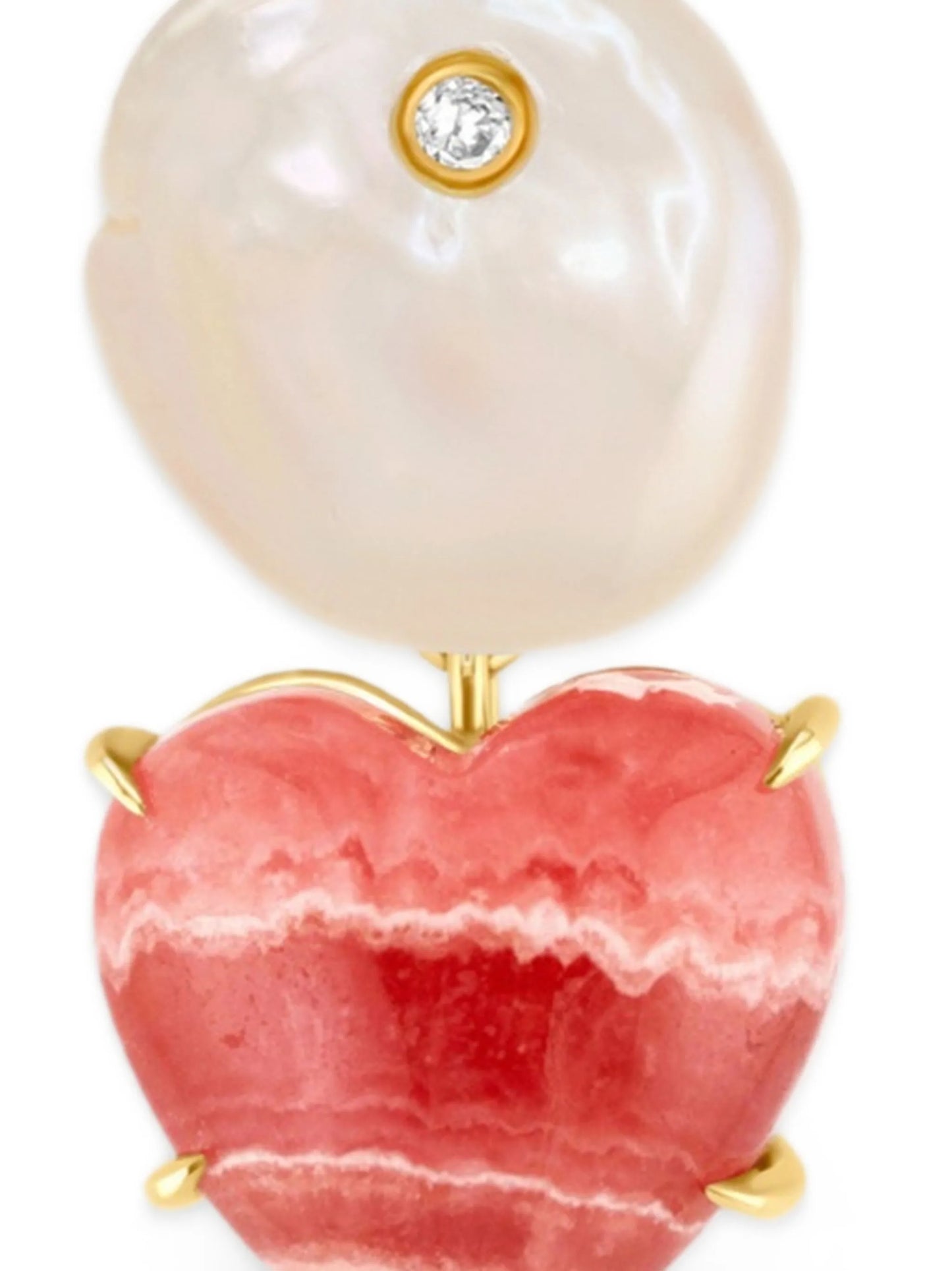 Heart multi-stone earrings