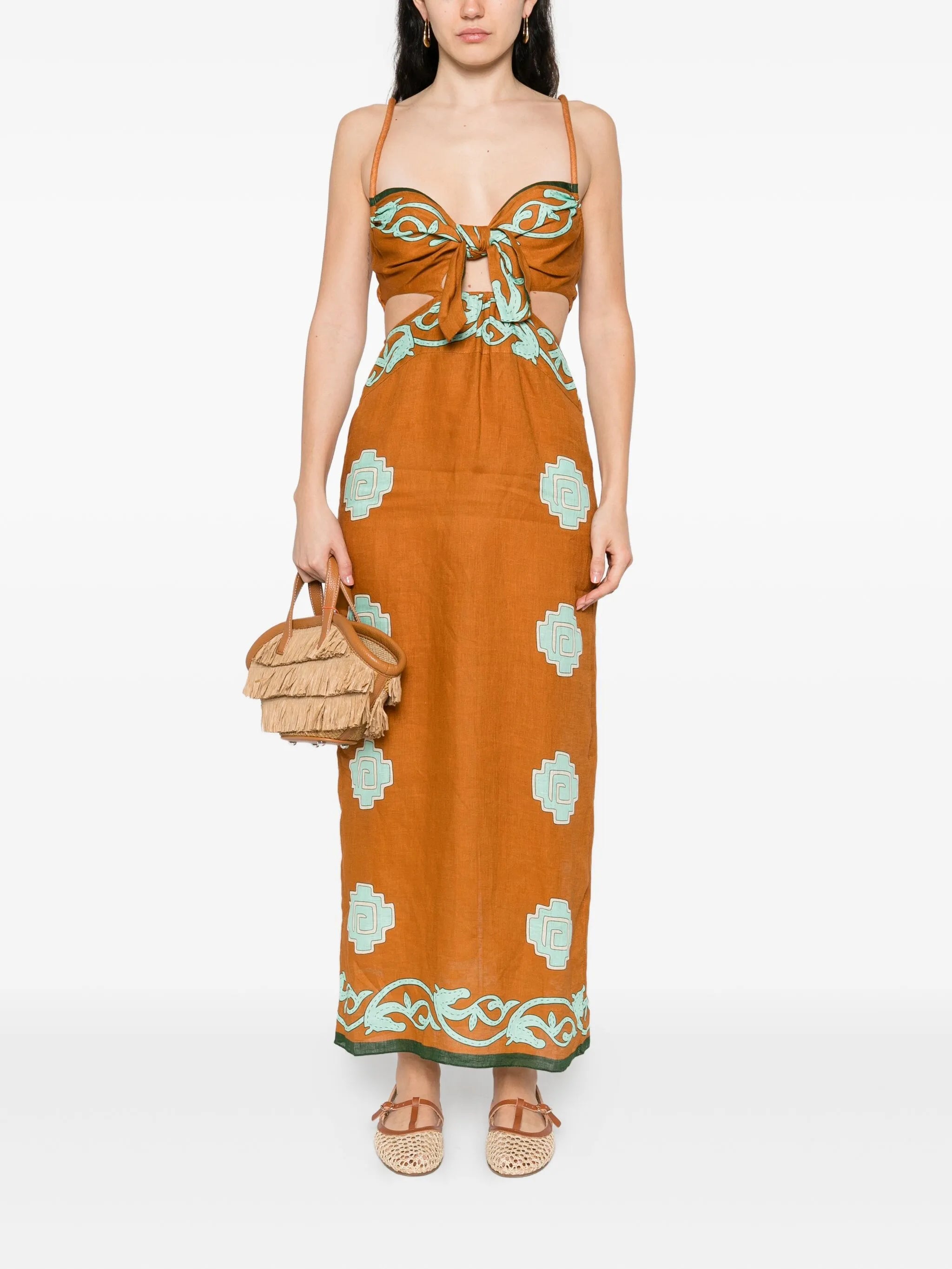 Los Siete Mares midi dress