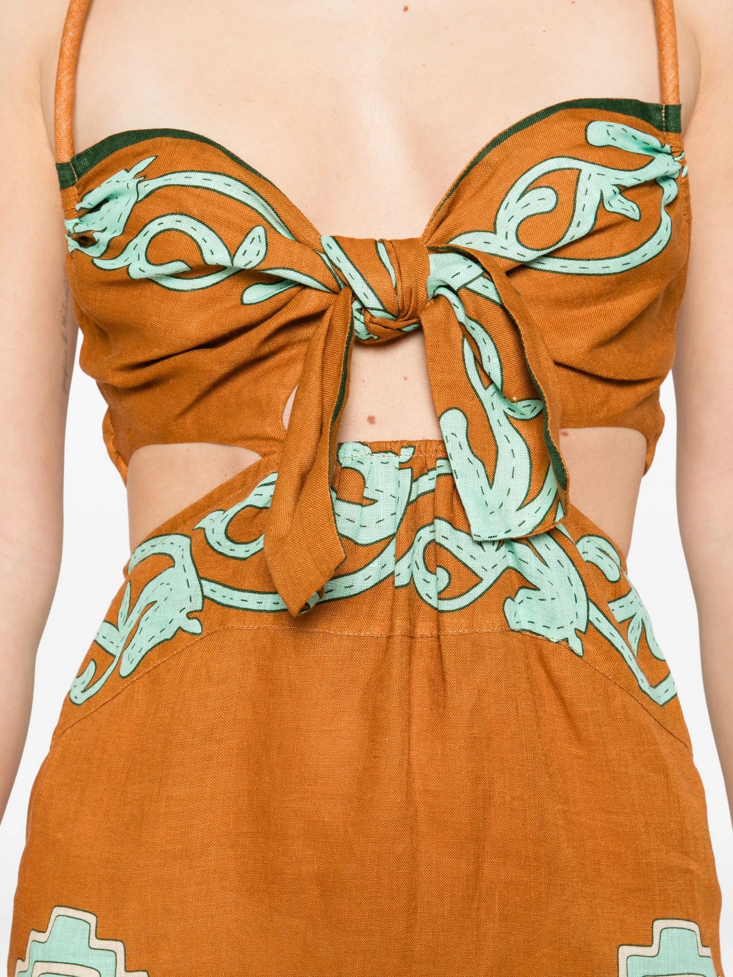 Los Siete Mares midi dress