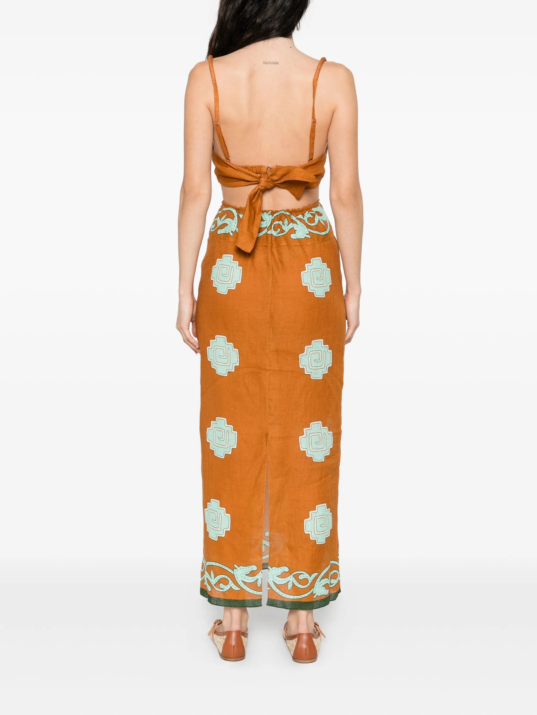Los Siete Mares midi dress