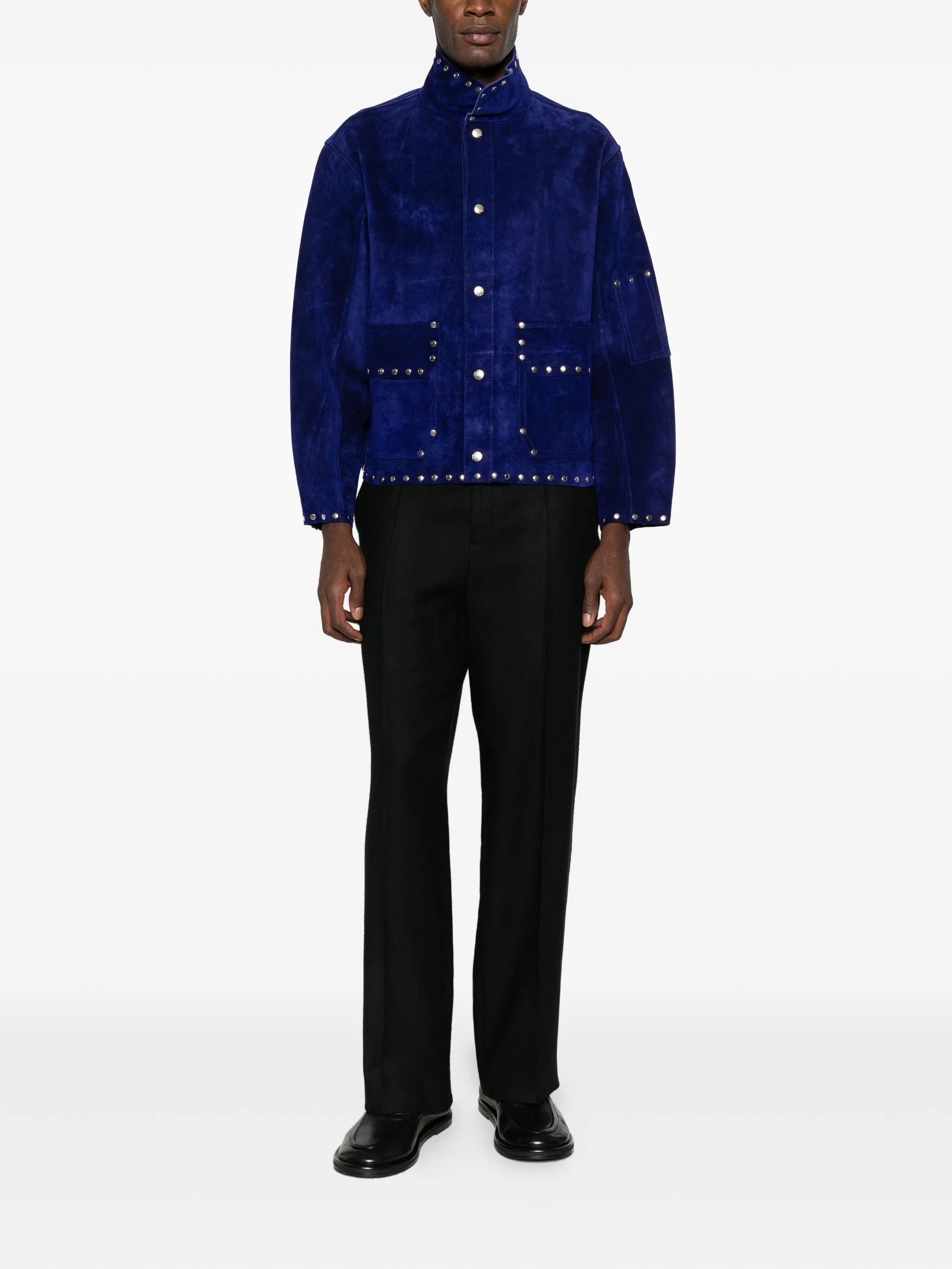 studded suede jacket