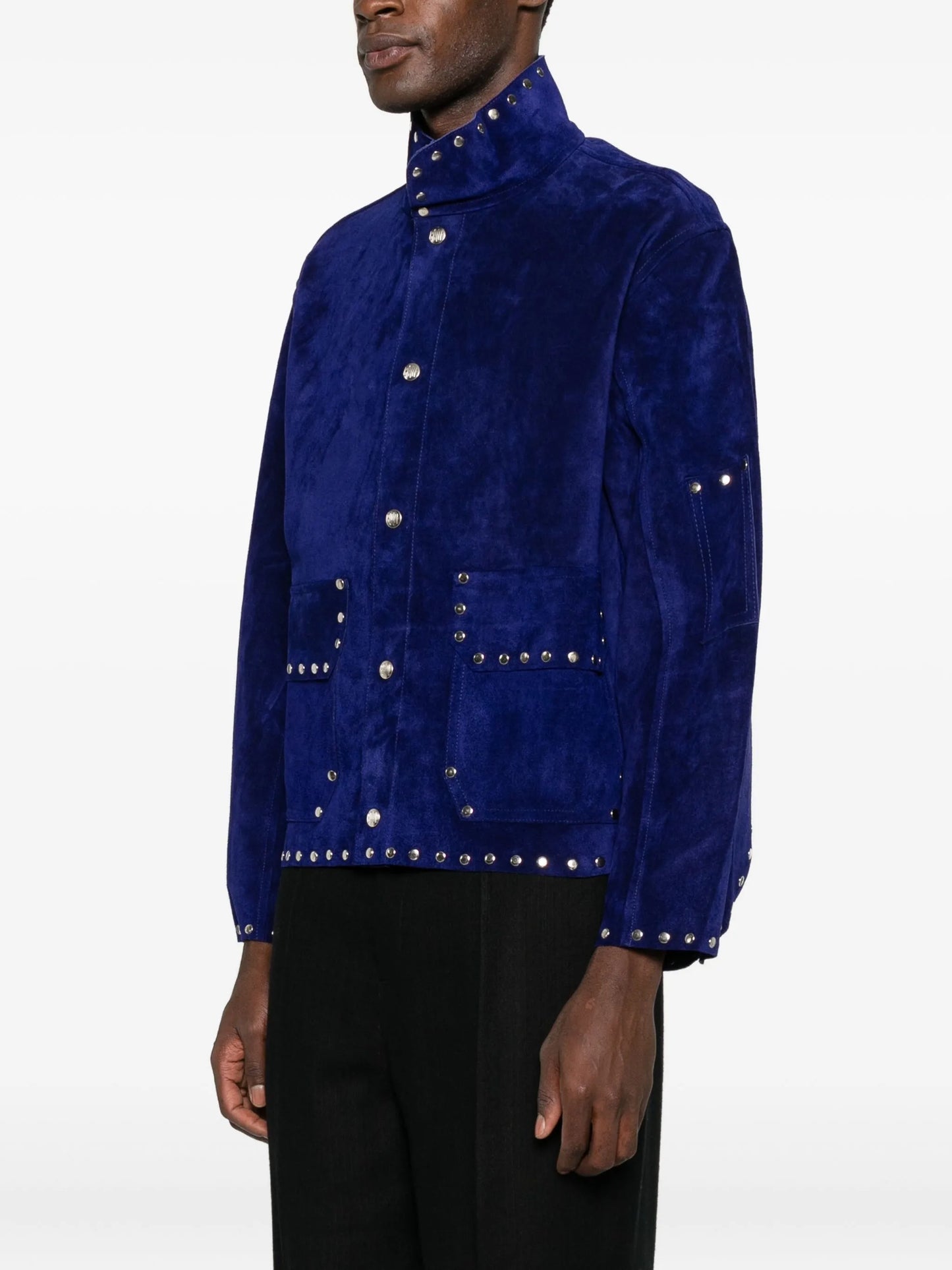 studded suede jacket