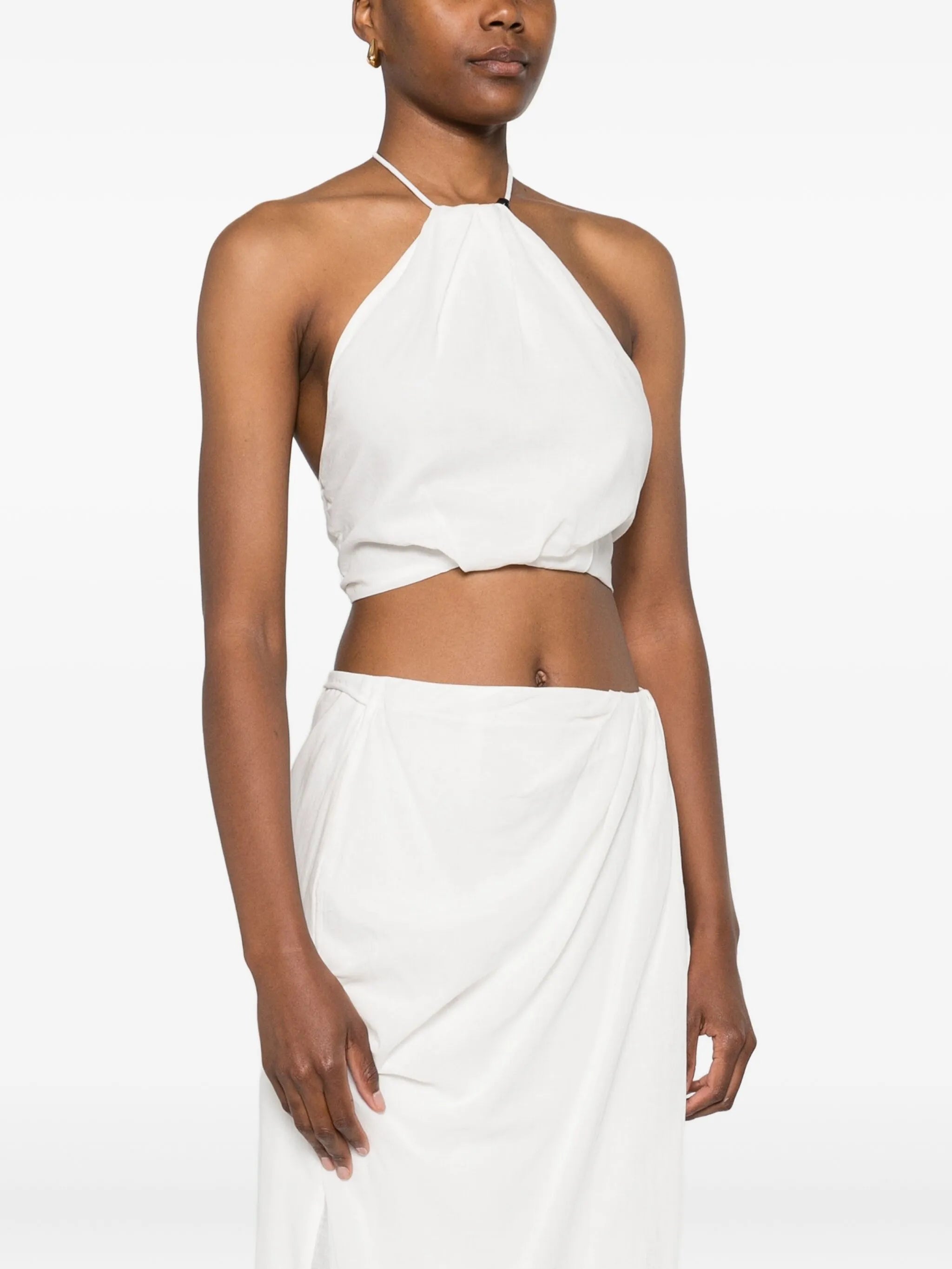 Azura halter-neck tie top
