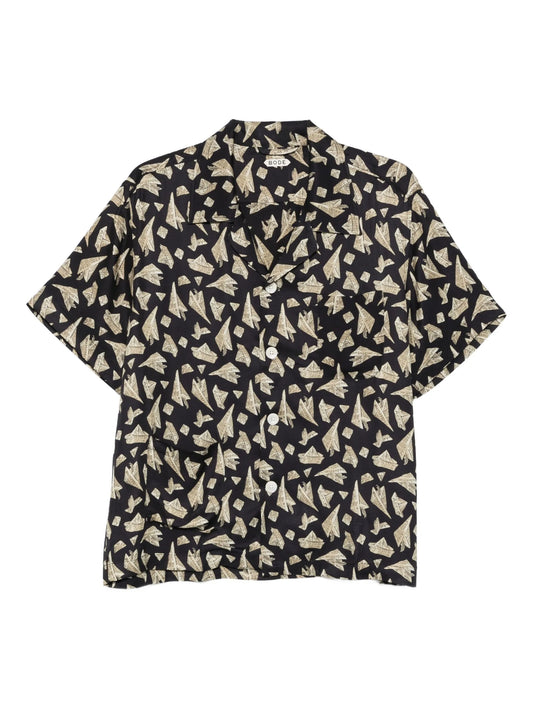 Paper Hat short-sleeved shirt