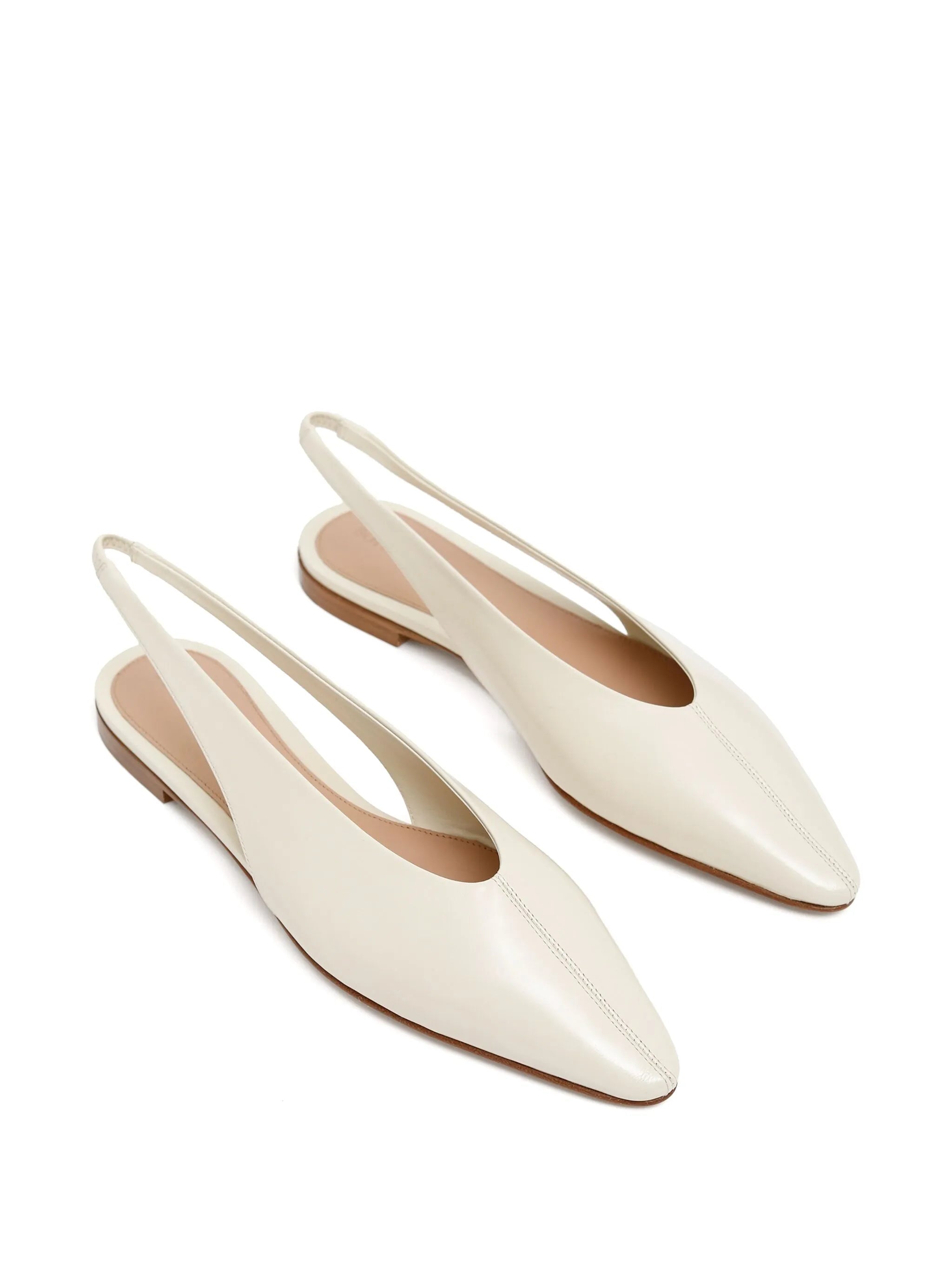 leather ballerina shoes