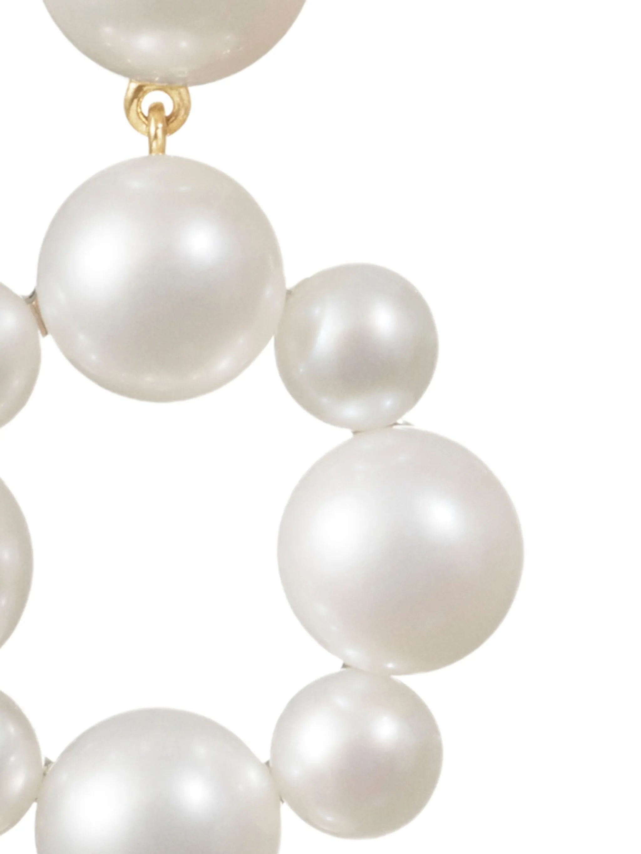 14kt yellow gold grande Nebula pearl earrings