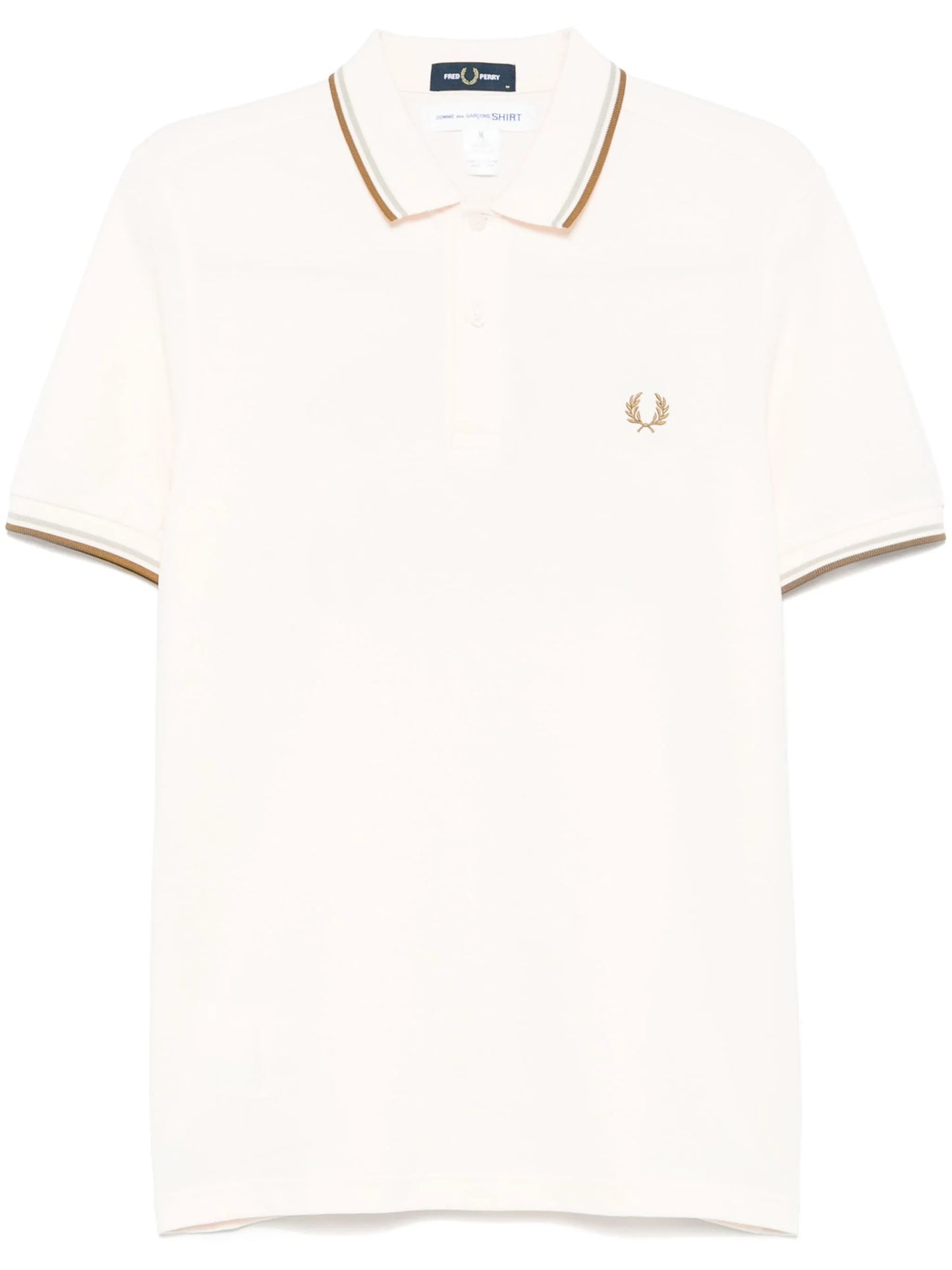 embroidered-motif polo shirt