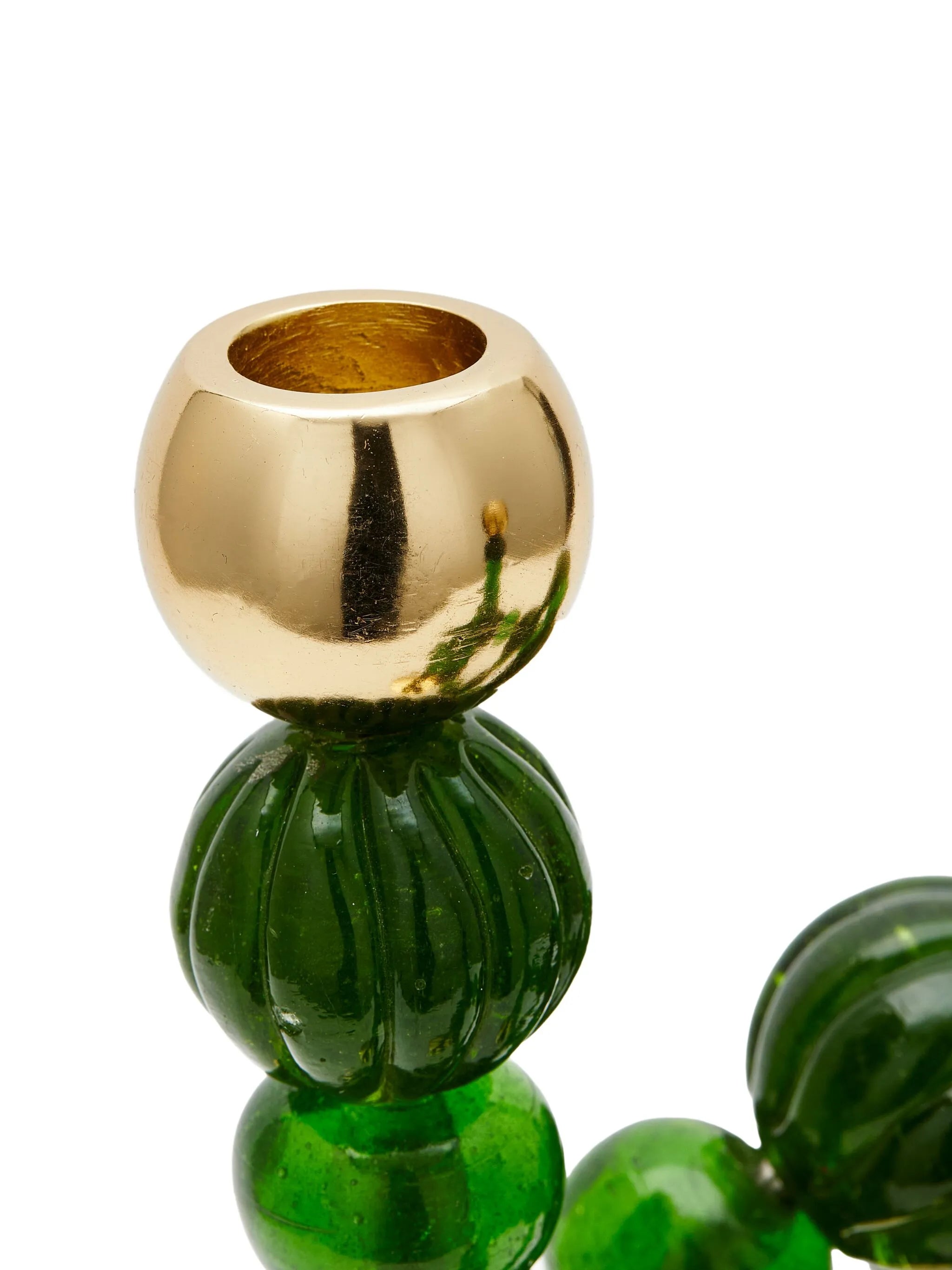 beaded candlestick holders