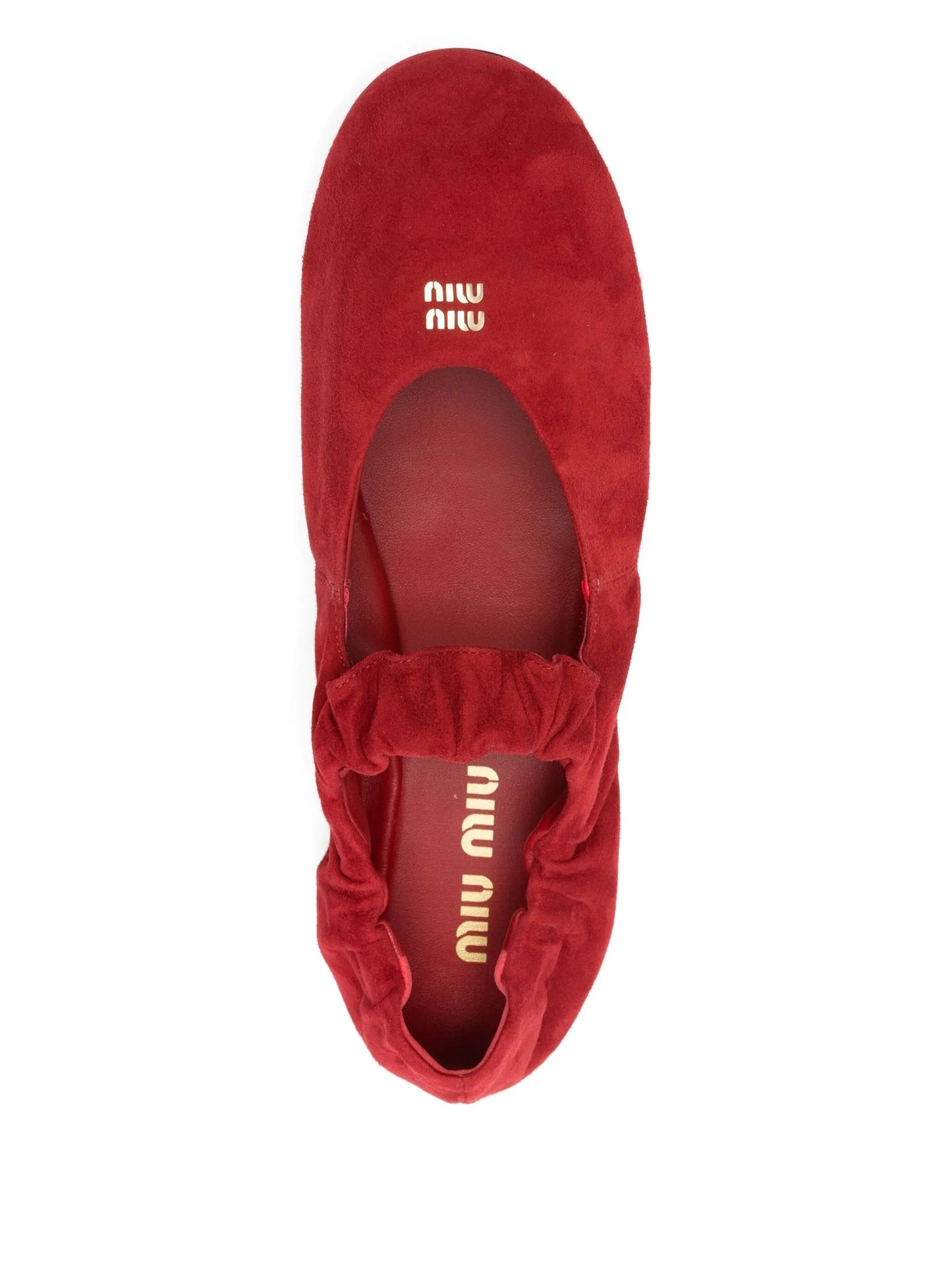 elasticated-strap ballet flats