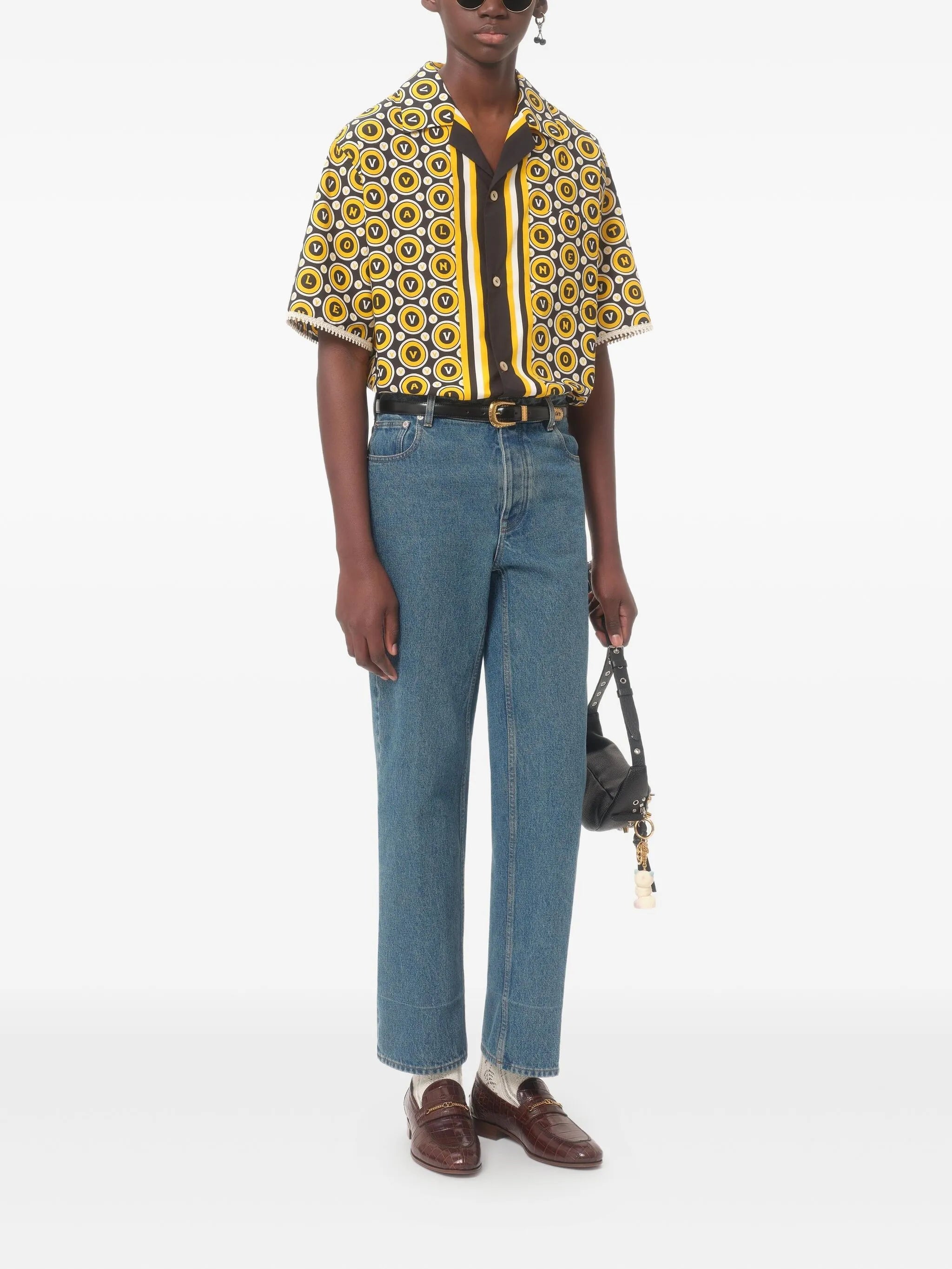 straight-leg jeans