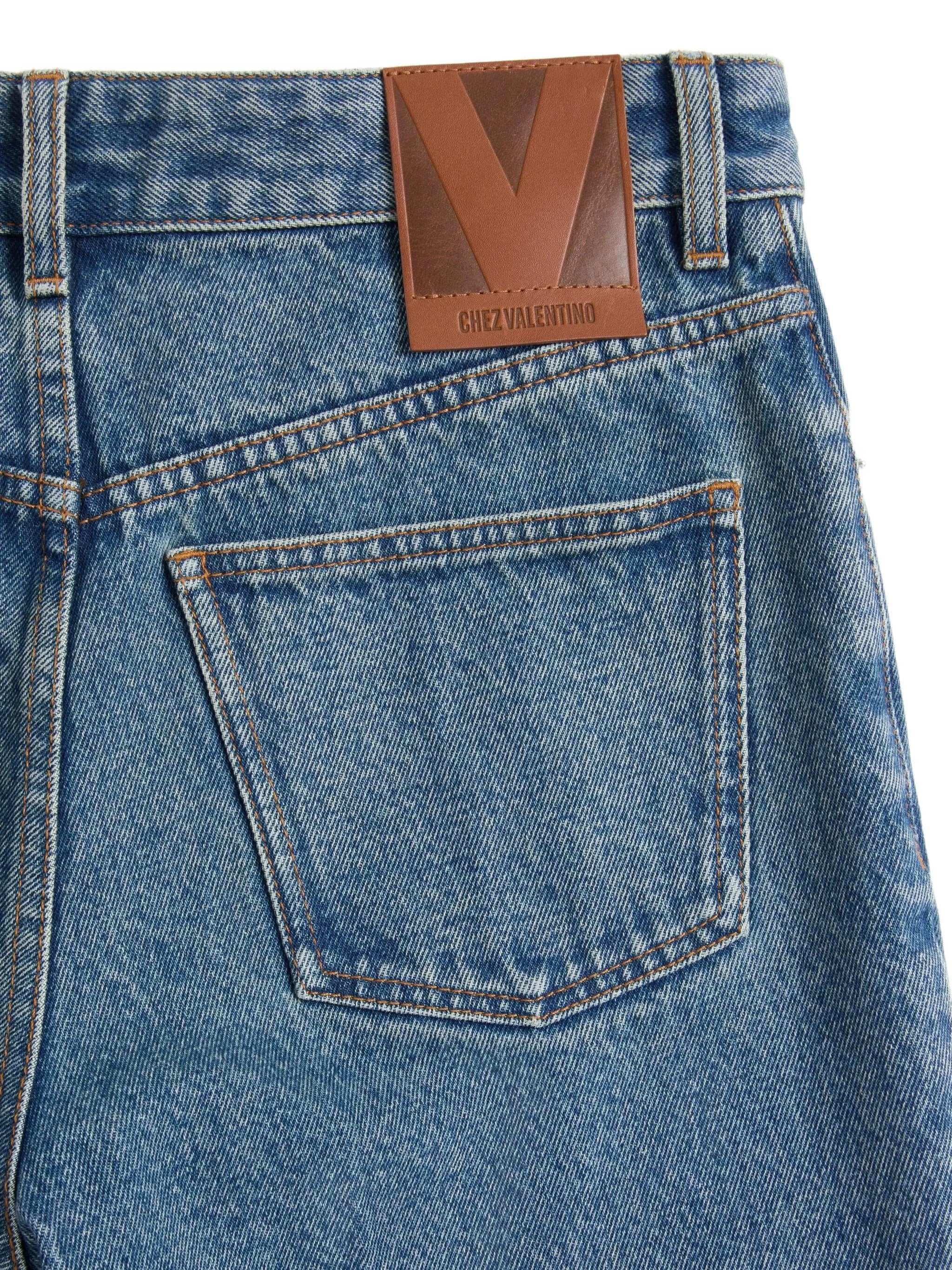 straight-leg jeans