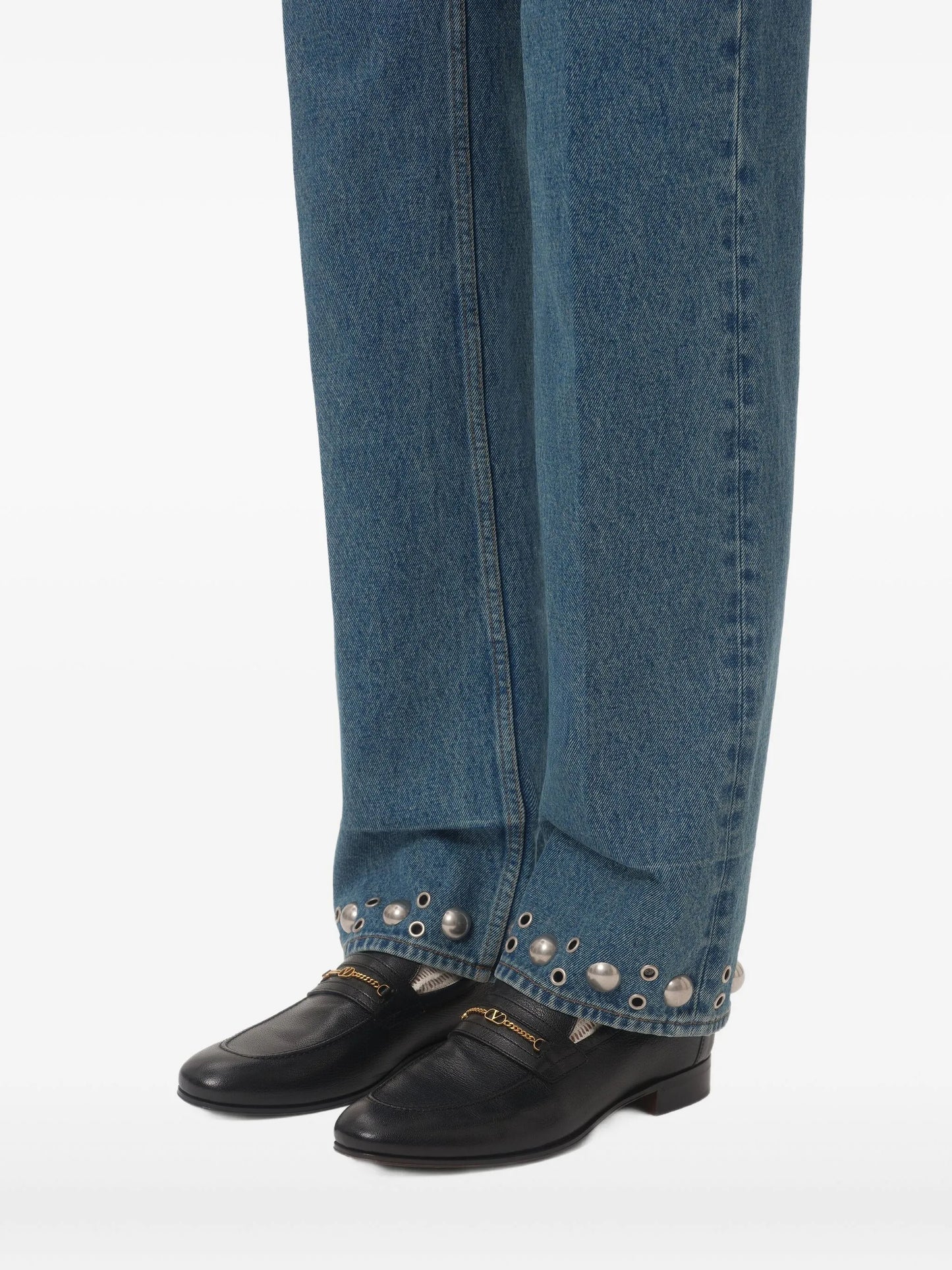 Vlogo Signature kidskin moccasins