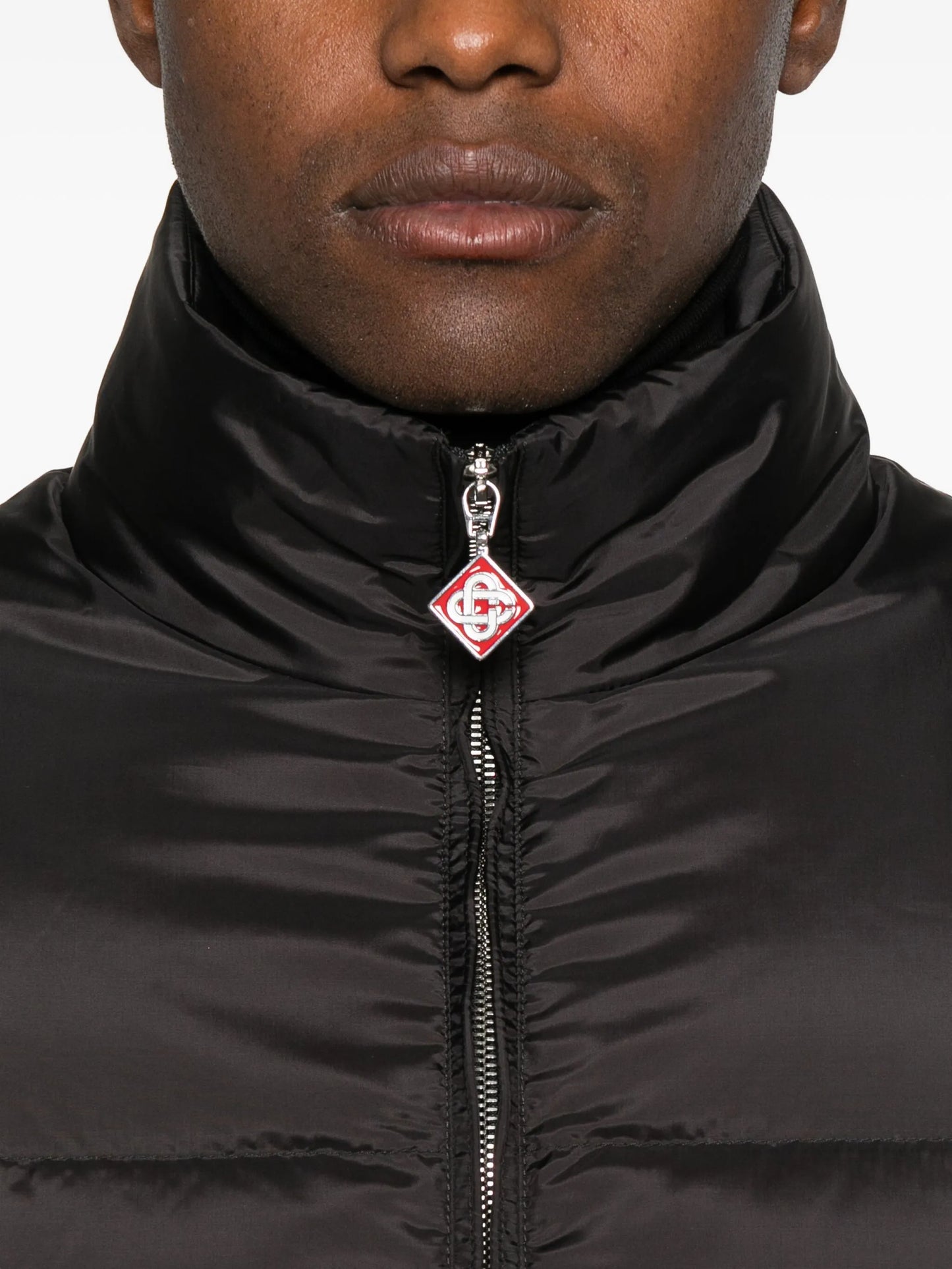 zip-up padded jacket