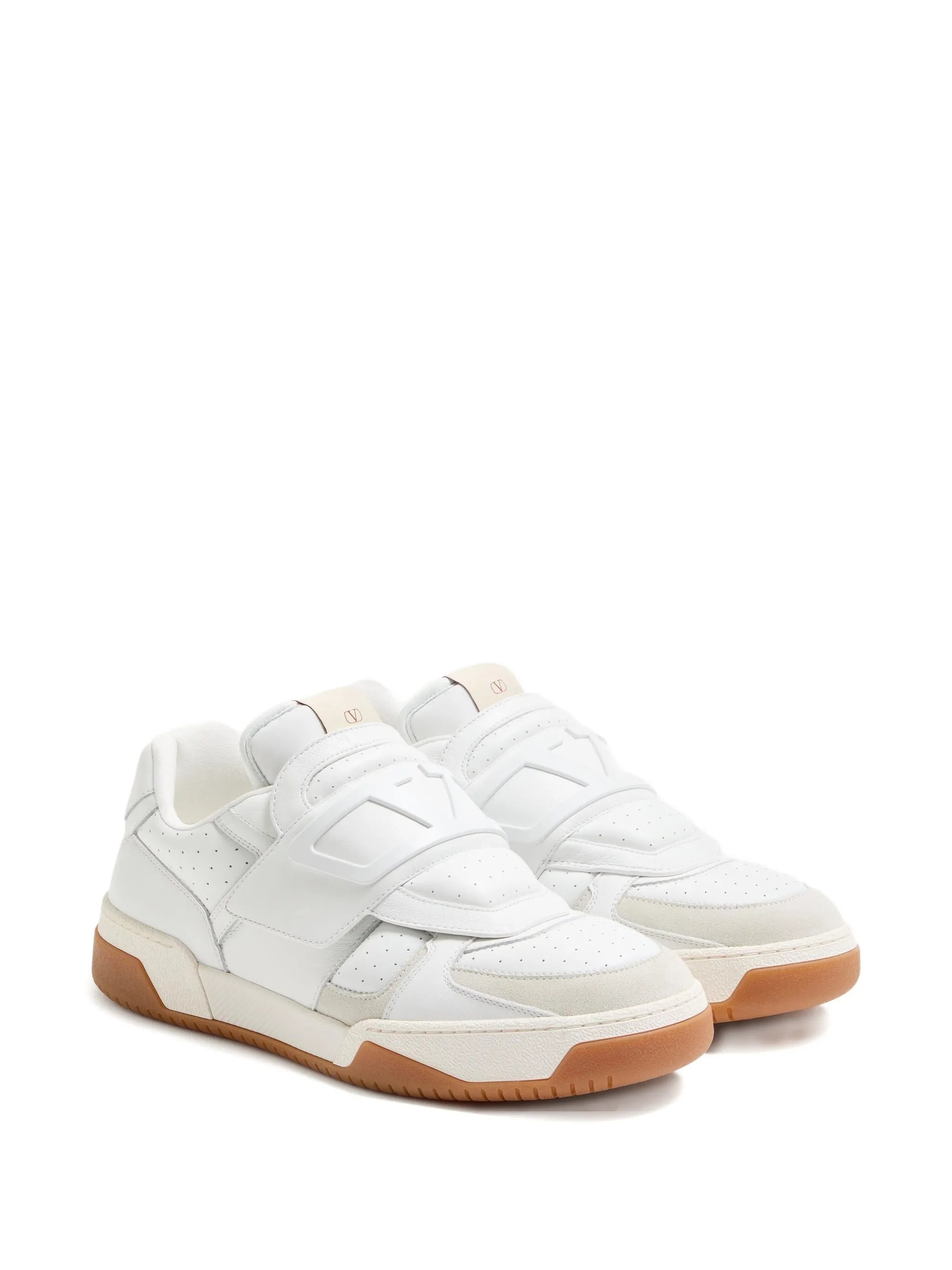 perforated strap sneakers