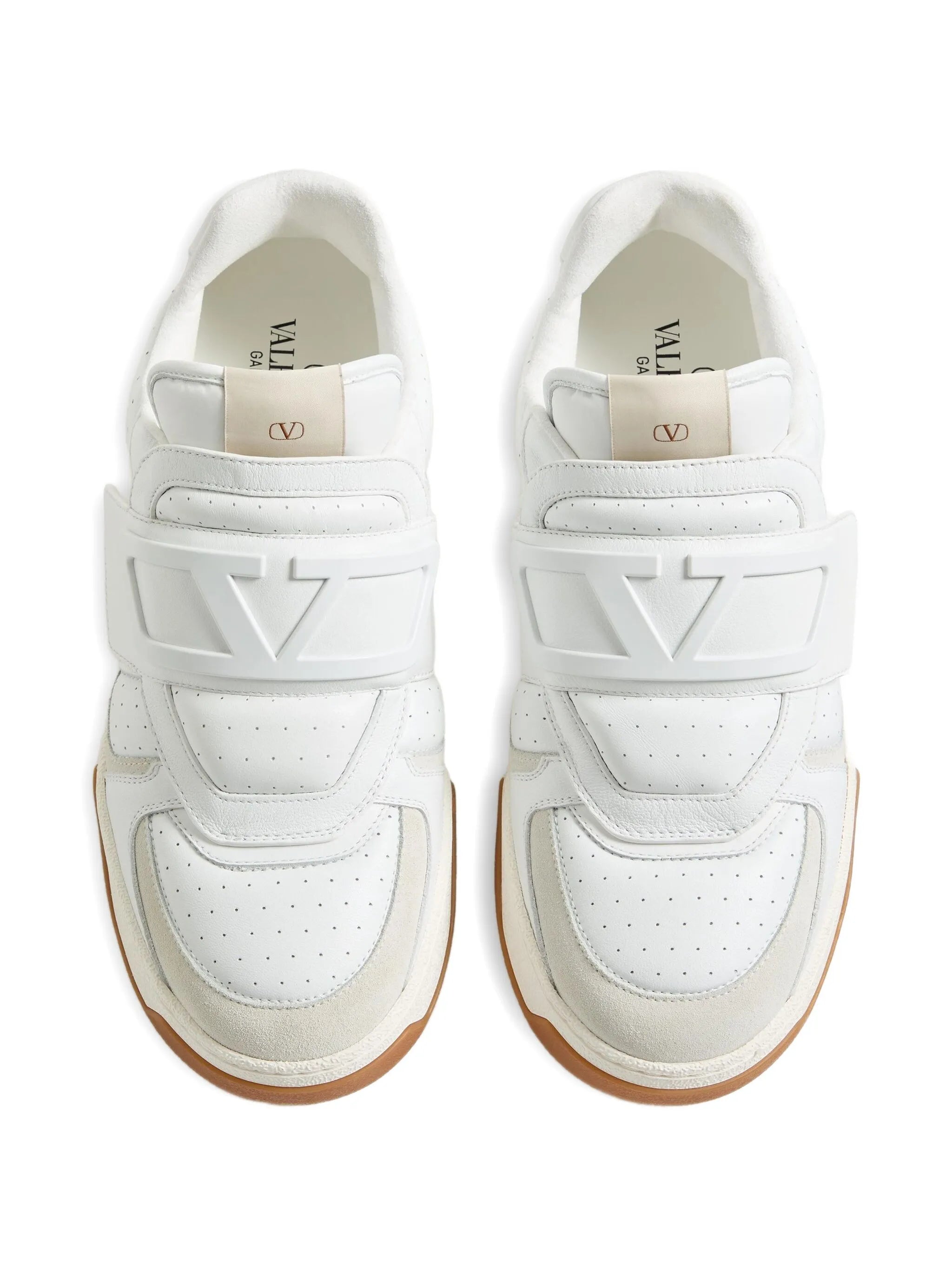 perforated strap sneakers