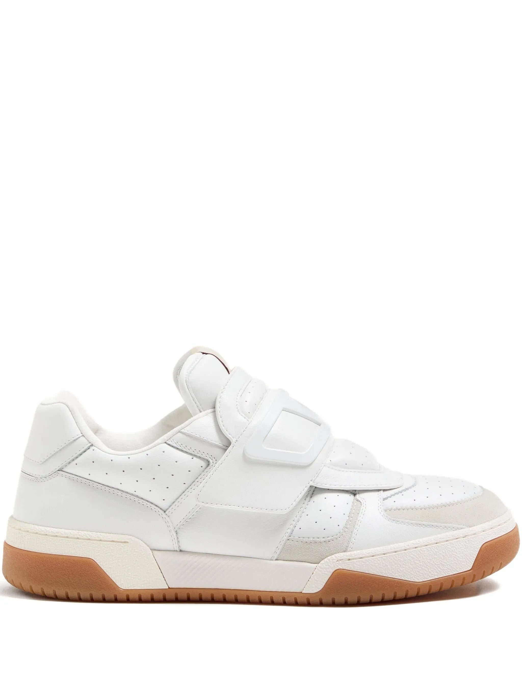 perforated strap sneakers