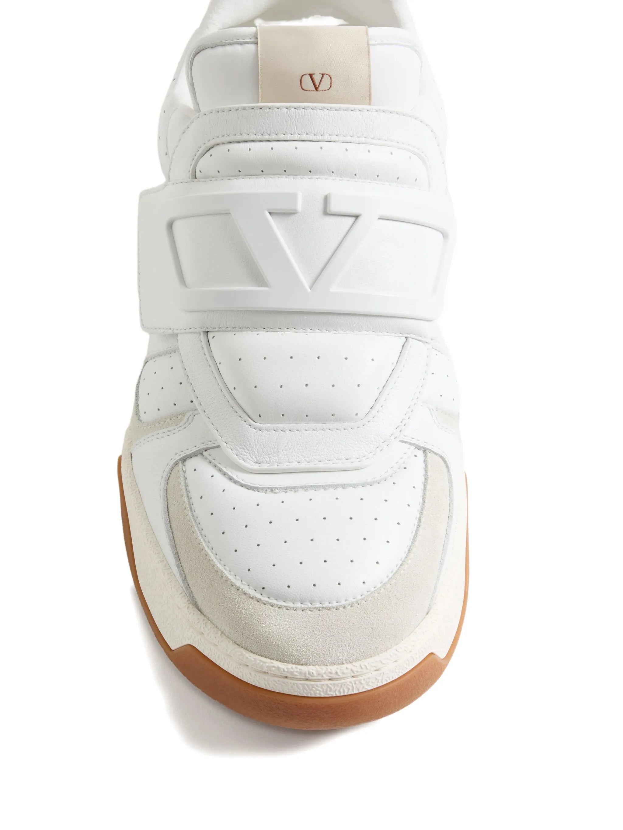perforated strap sneakers