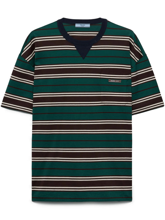striped cotton T-shirt